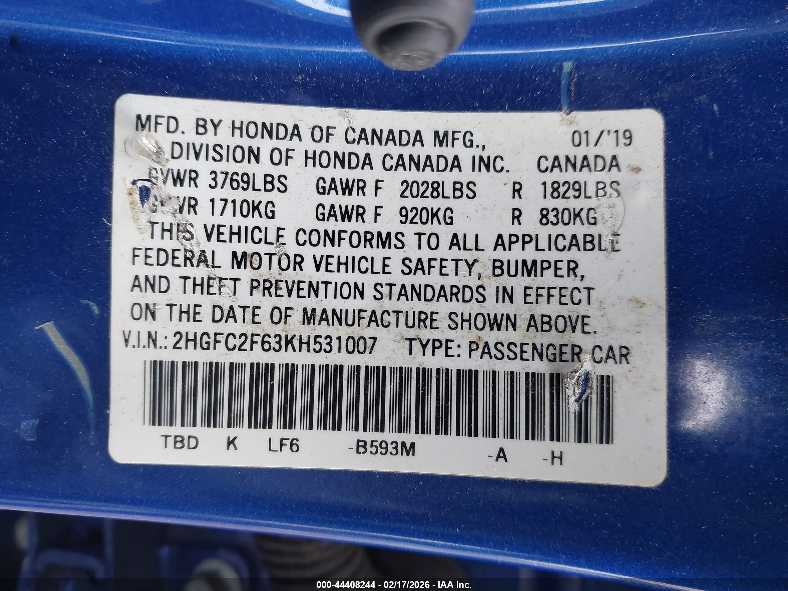 HONDA CIVIC image 9