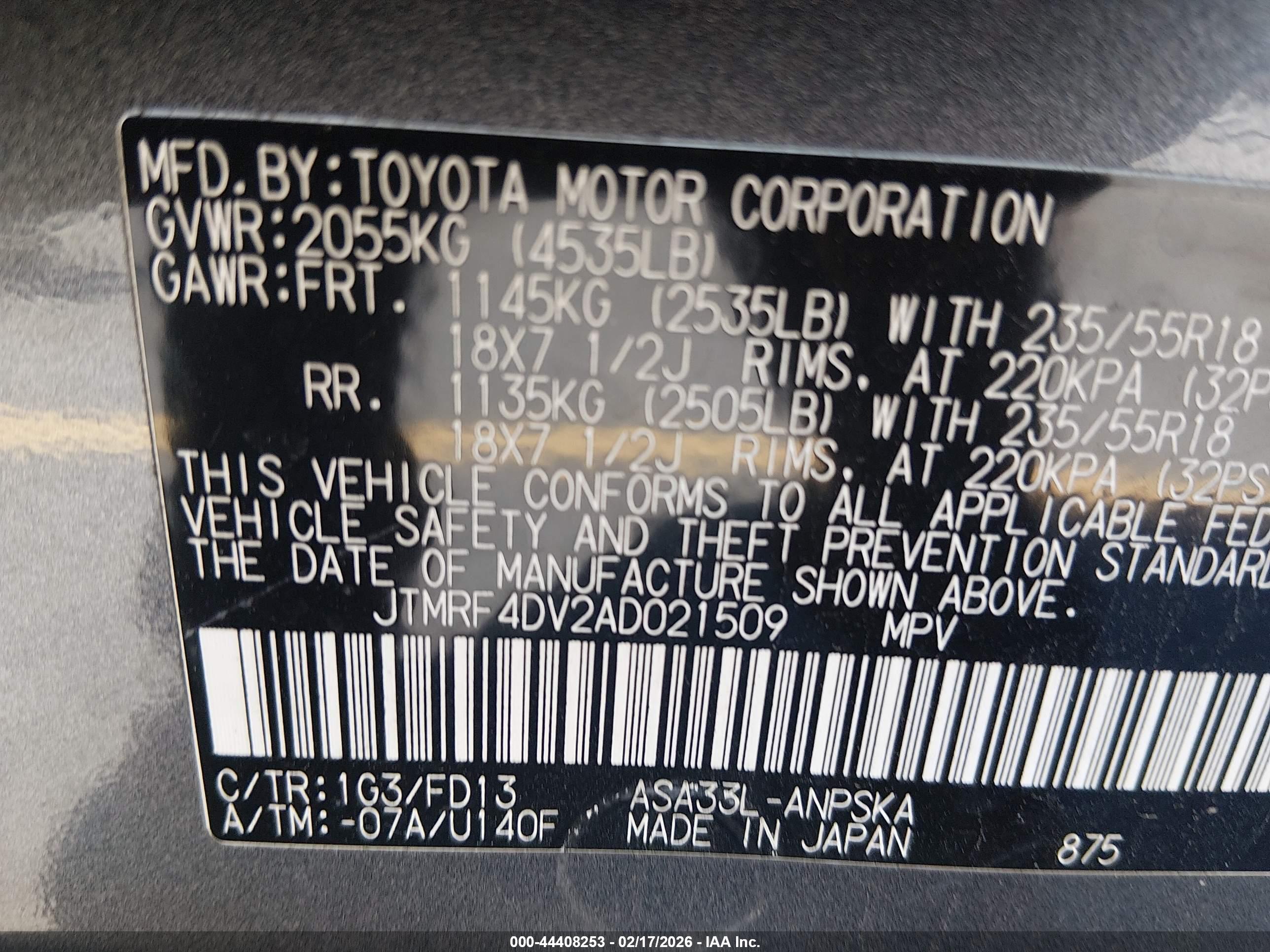 TOYOTA RAV4 image 9