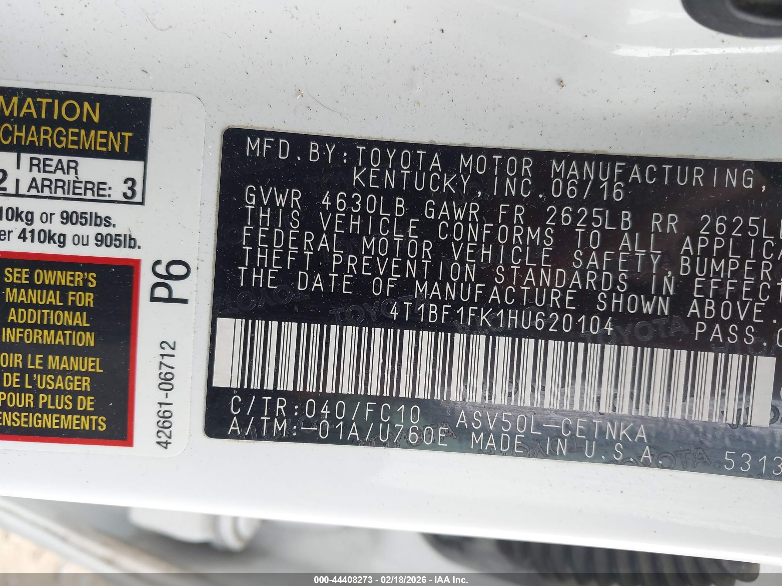 TOYOTA CAMRY image 9