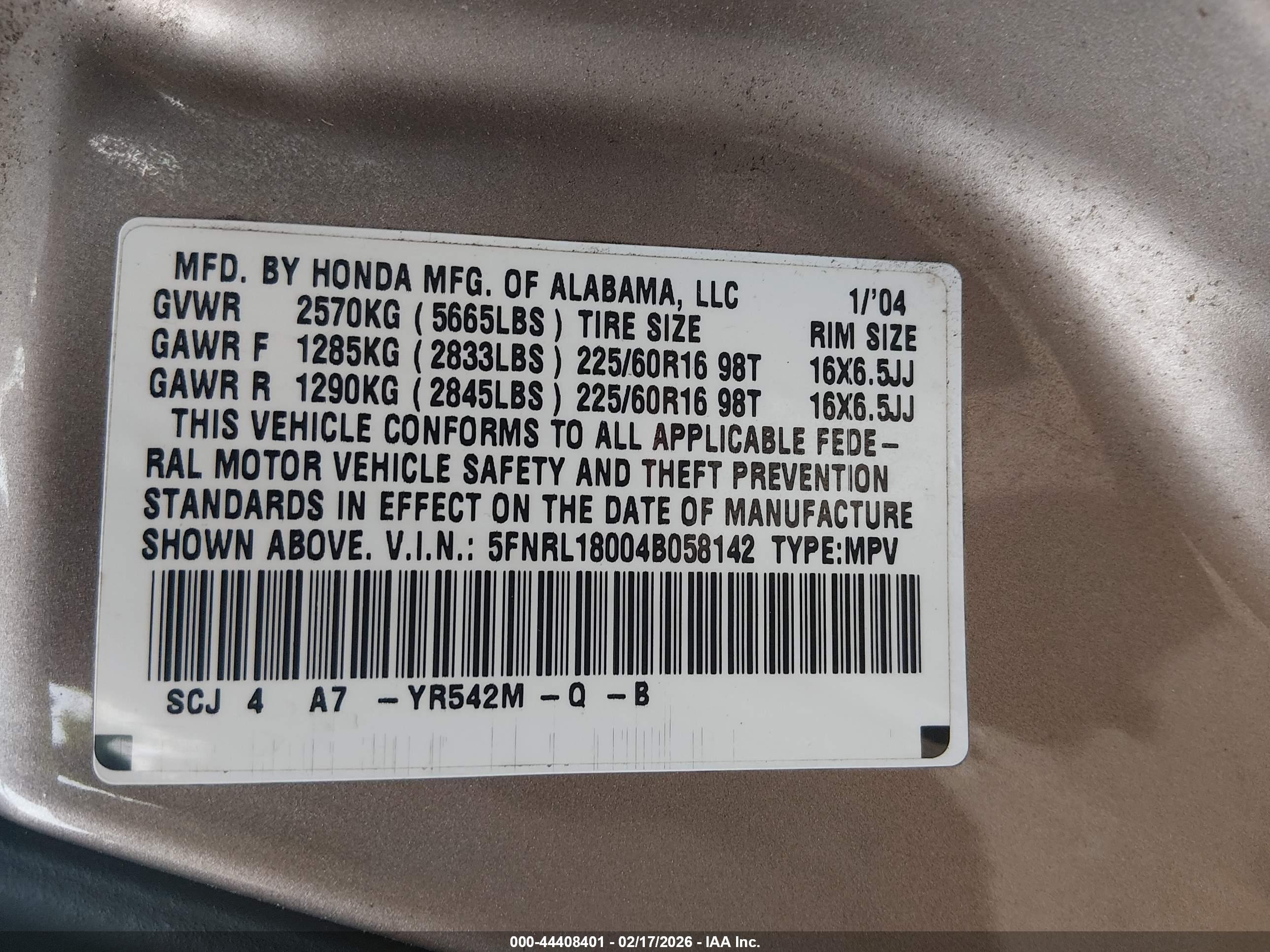 HONDA ODYSSEY image 9