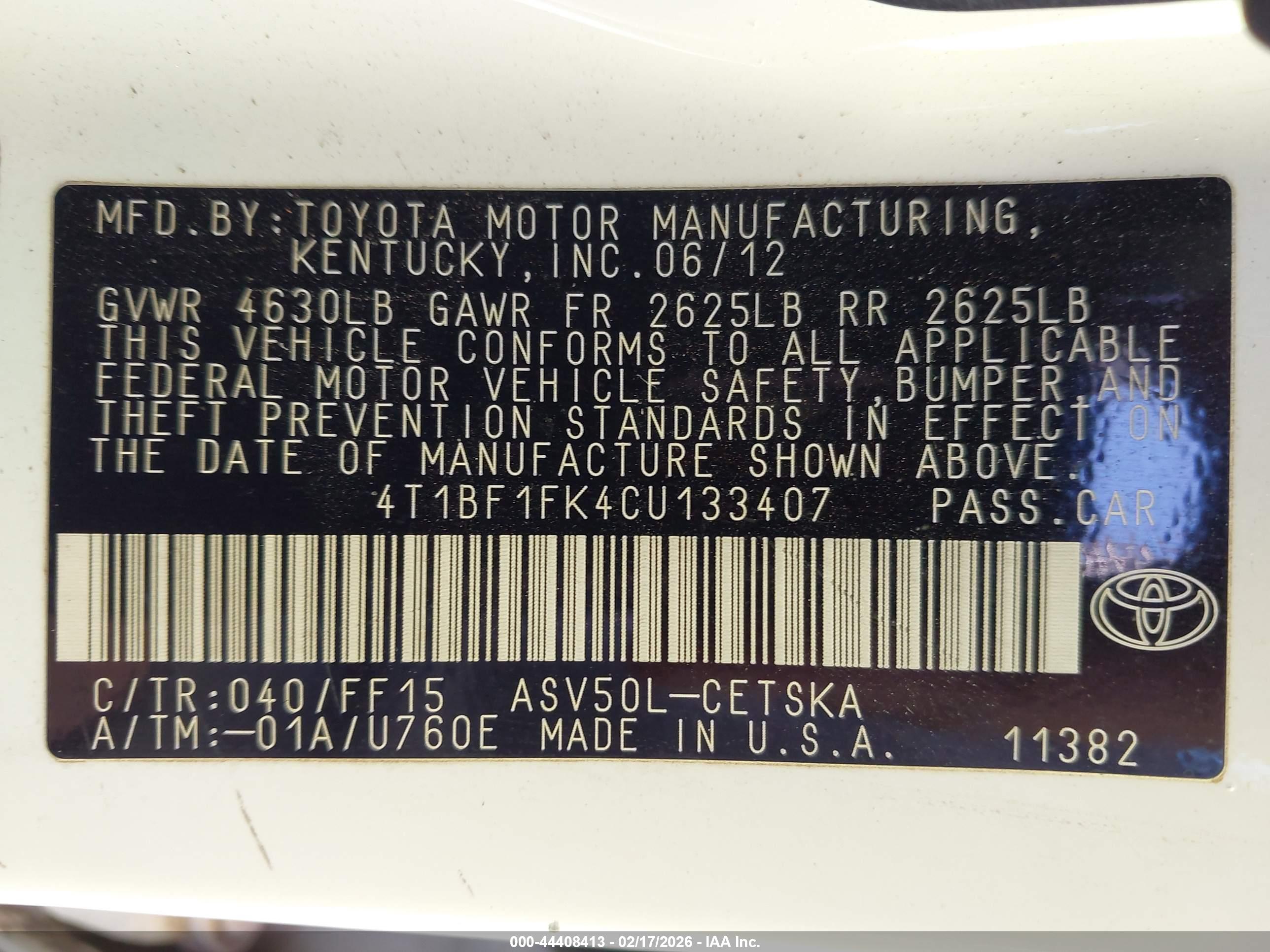 TOYOTA CAMRY image 9