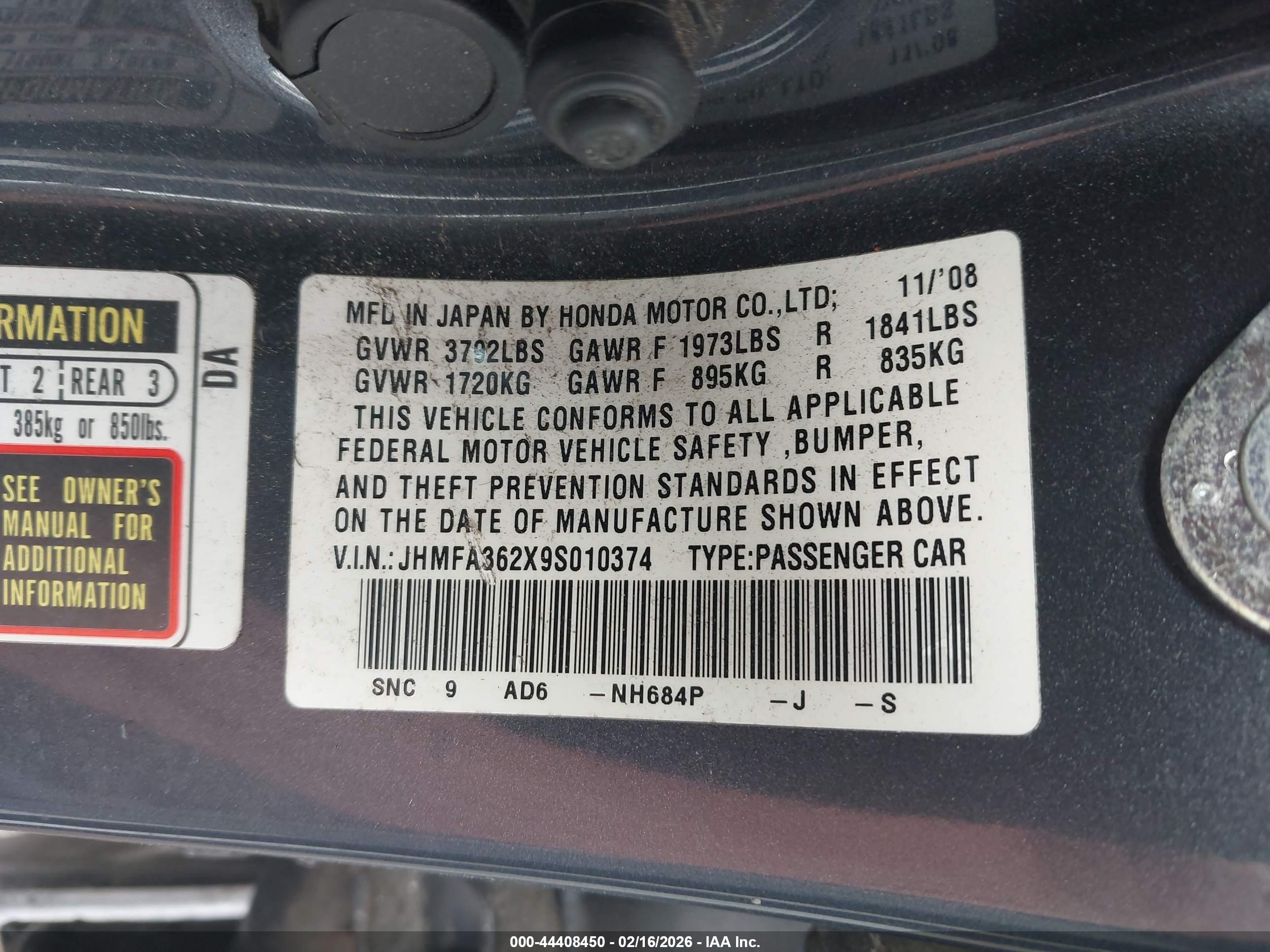 HONDA CIVIC image 9