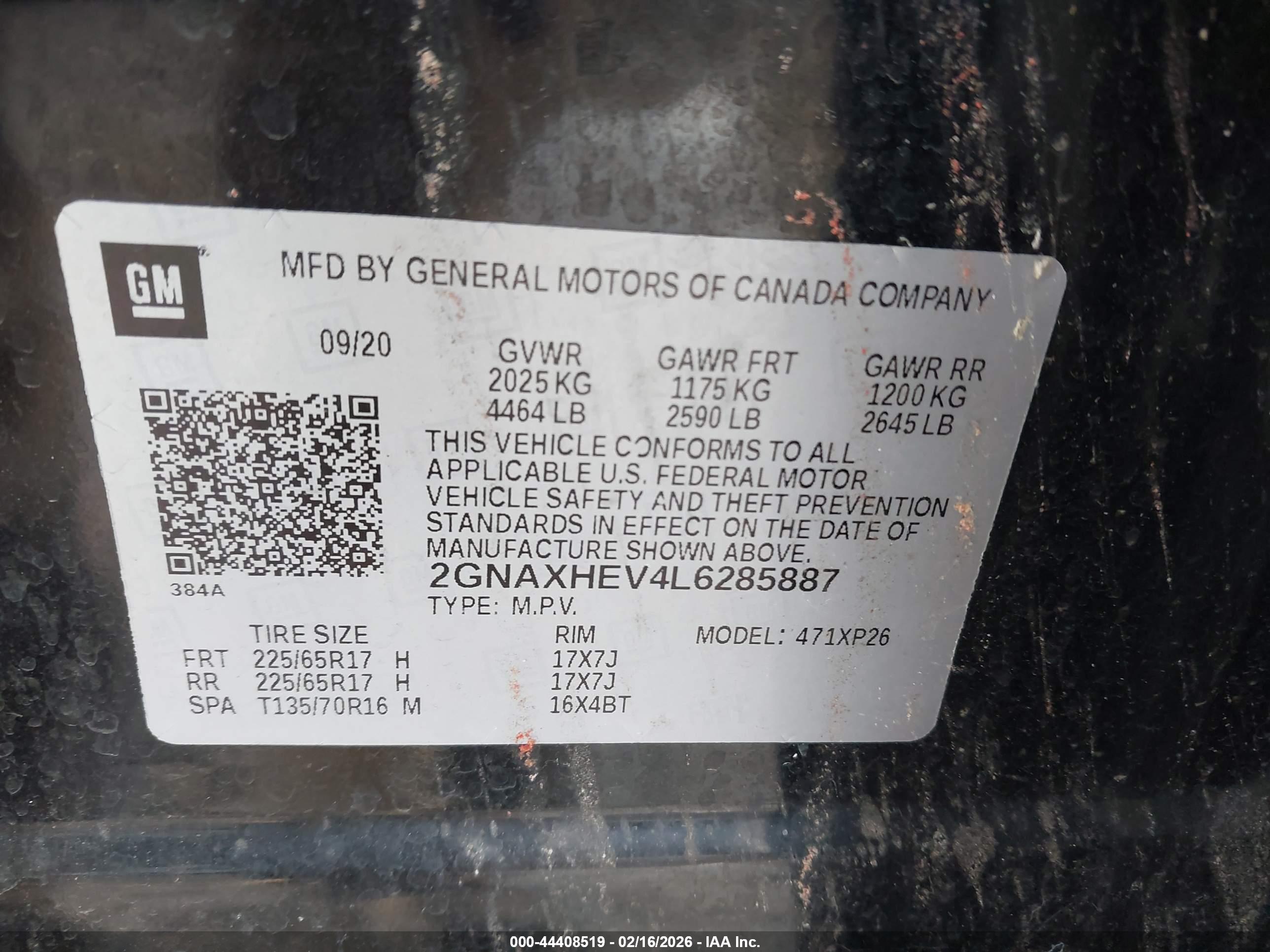 CHEVROLET EQUINOX image 9