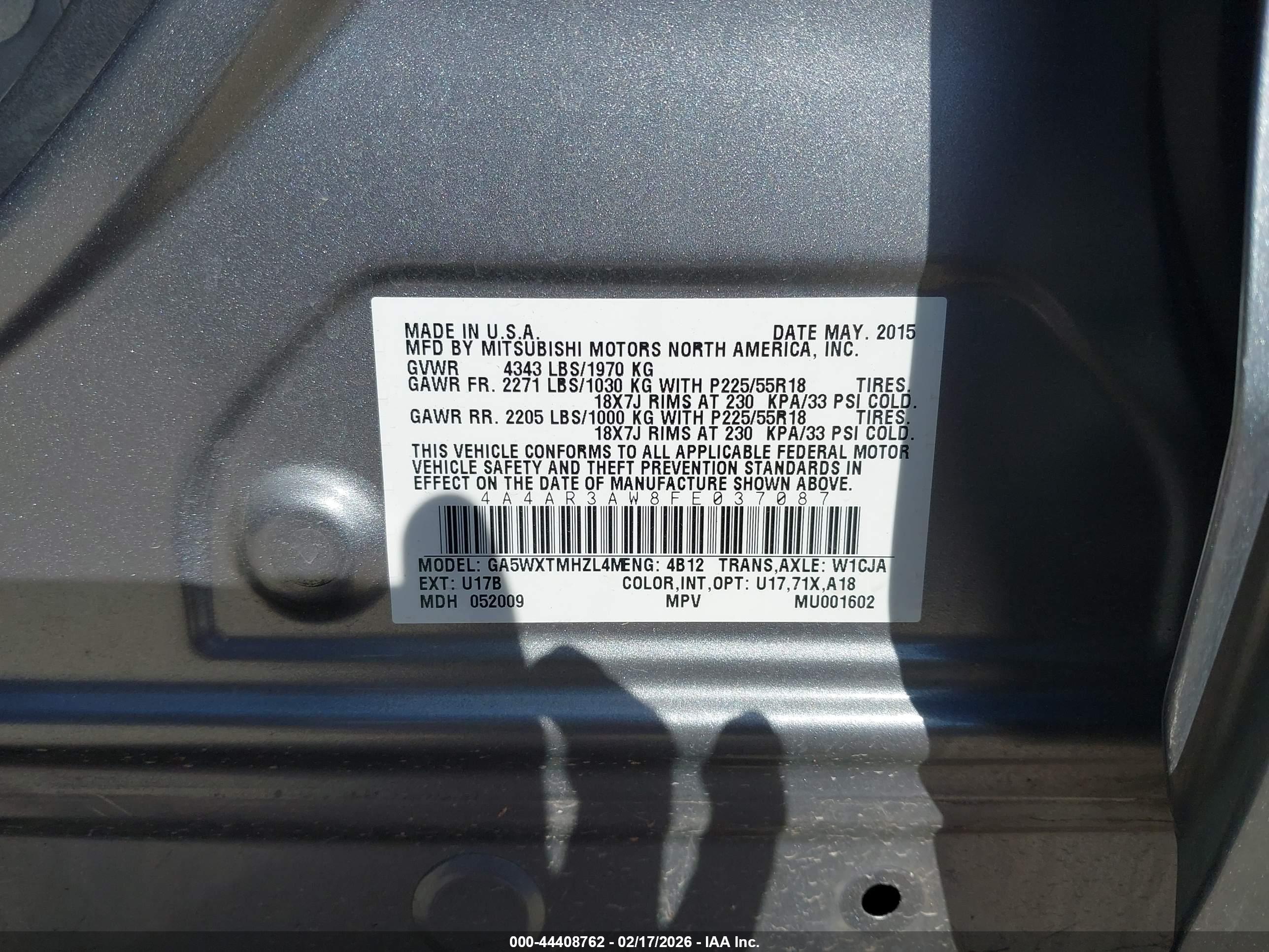 MITSUBISHI OUTLANDER image 9