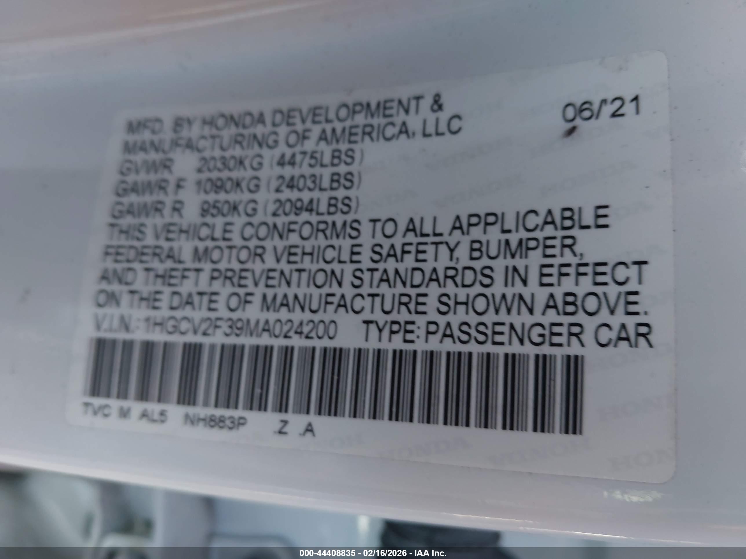 HONDA ACCORD image 9