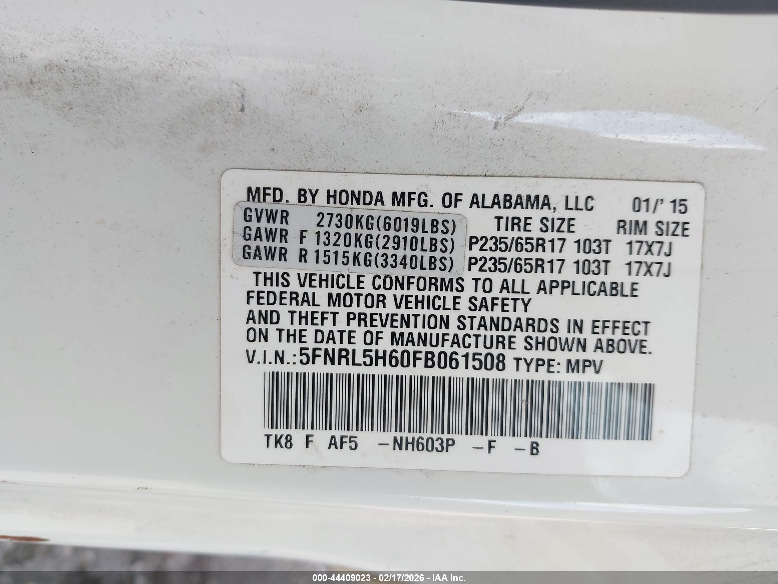 HONDA ODYSSEY image 9