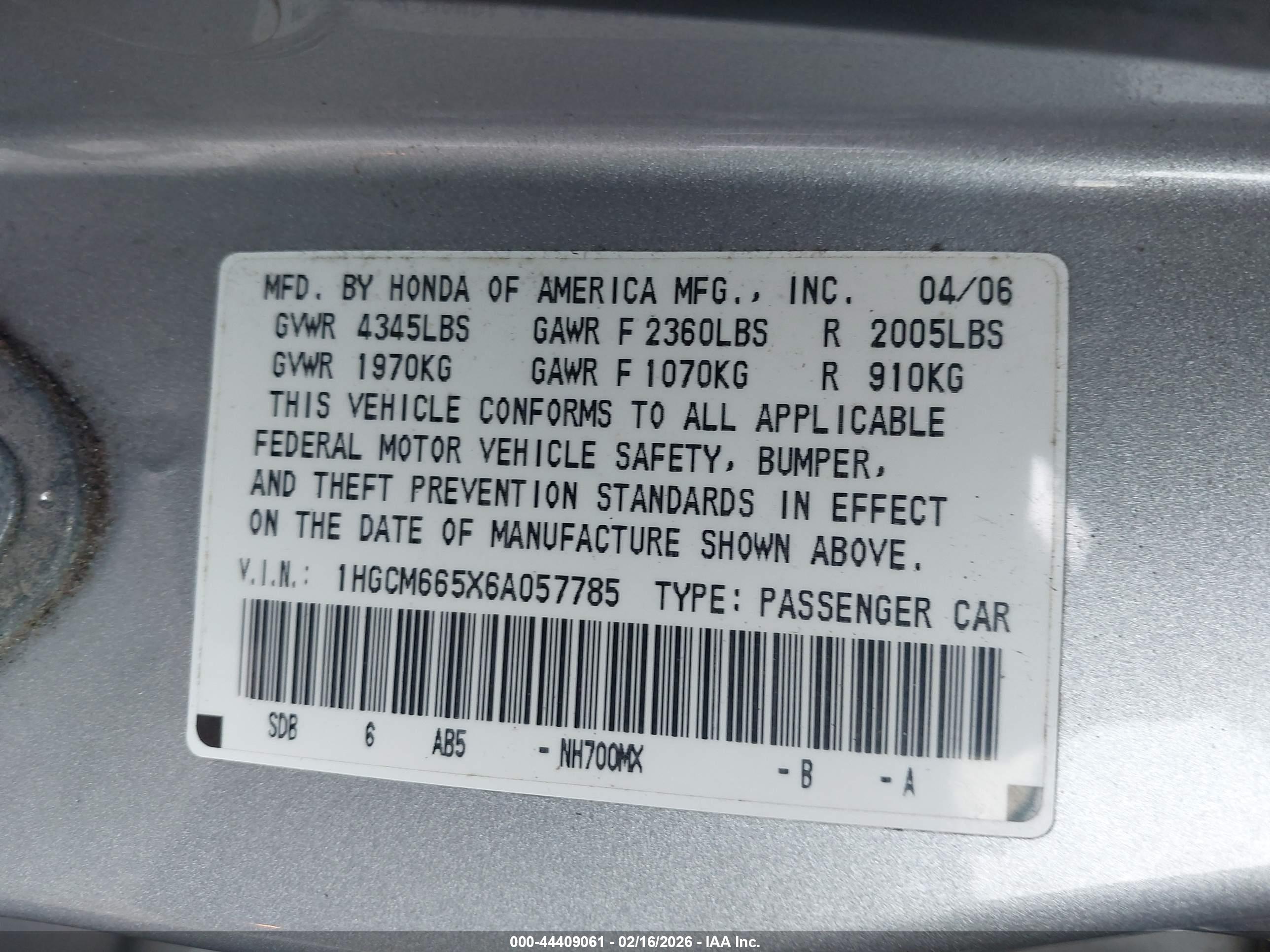 HONDA ACCORD image 9