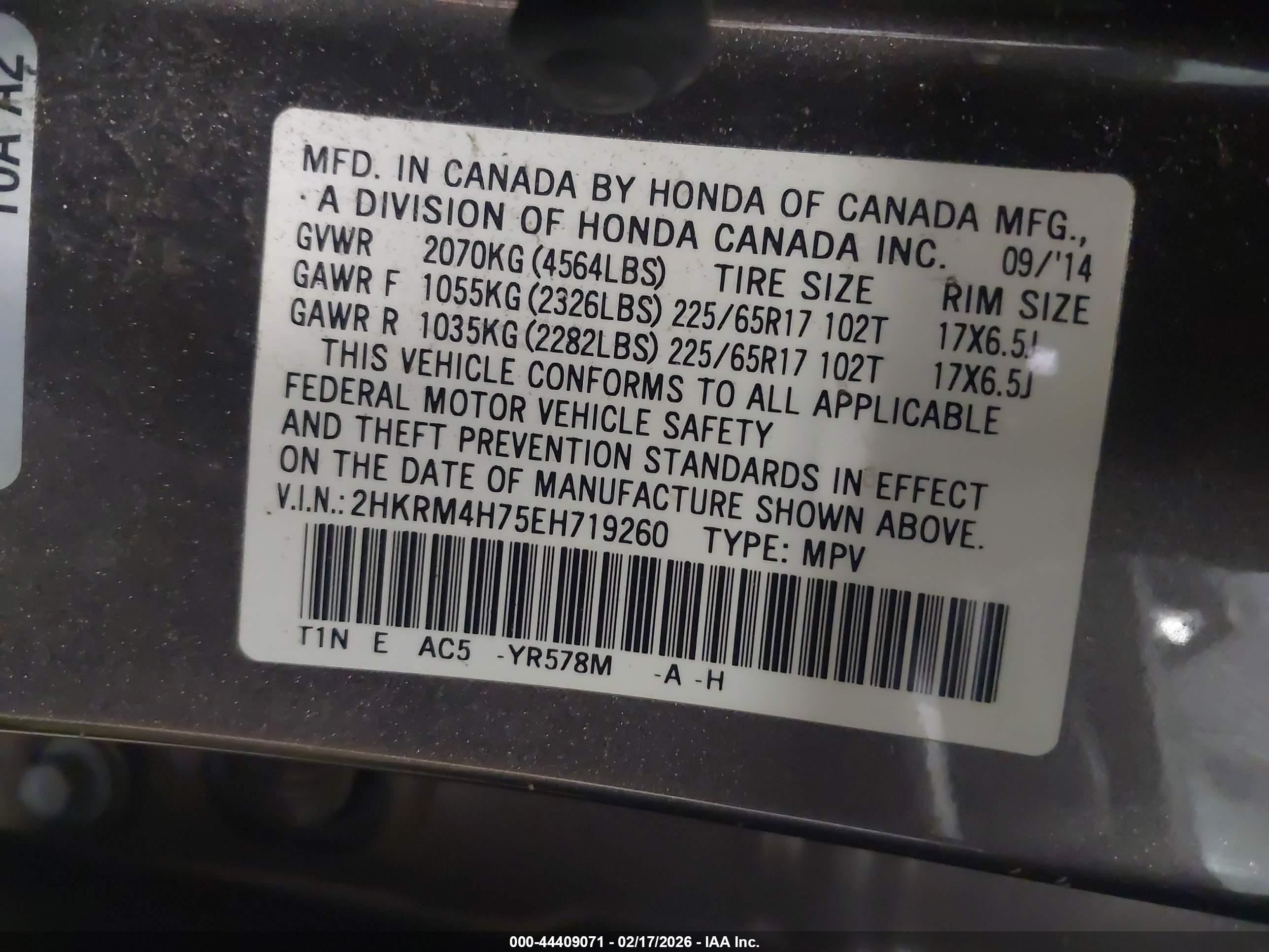 HONDA CR-V image 9