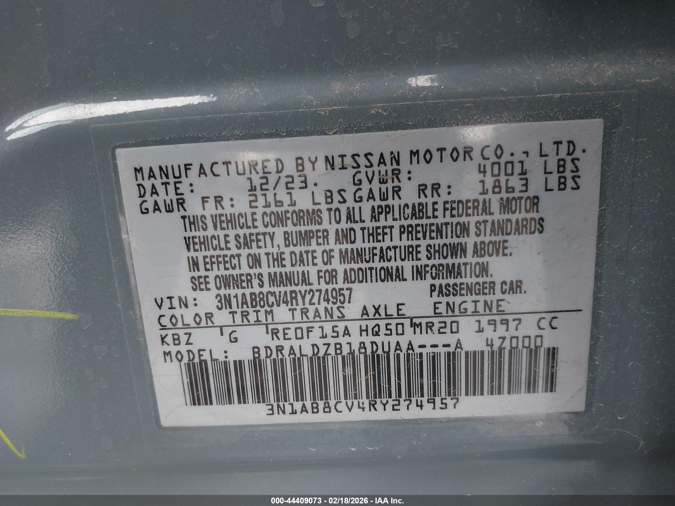 NISSAN SENTRA image 9