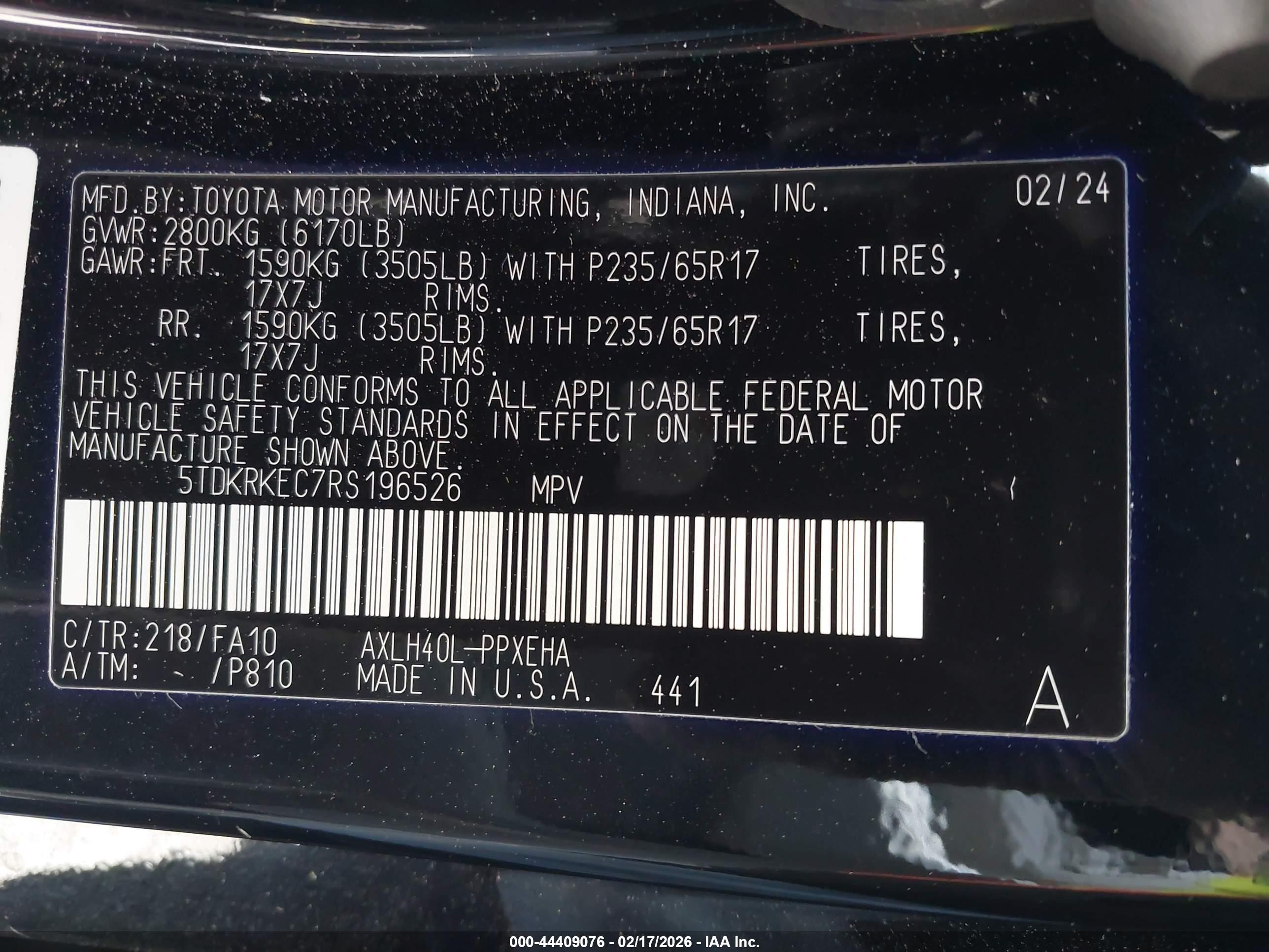 TOYOTA SIENNA image 9