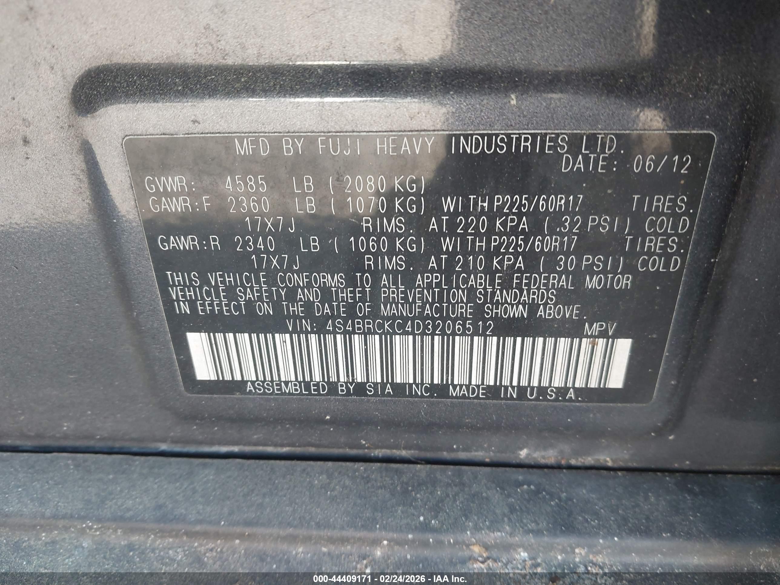 SUBARU OUTBACK image 9