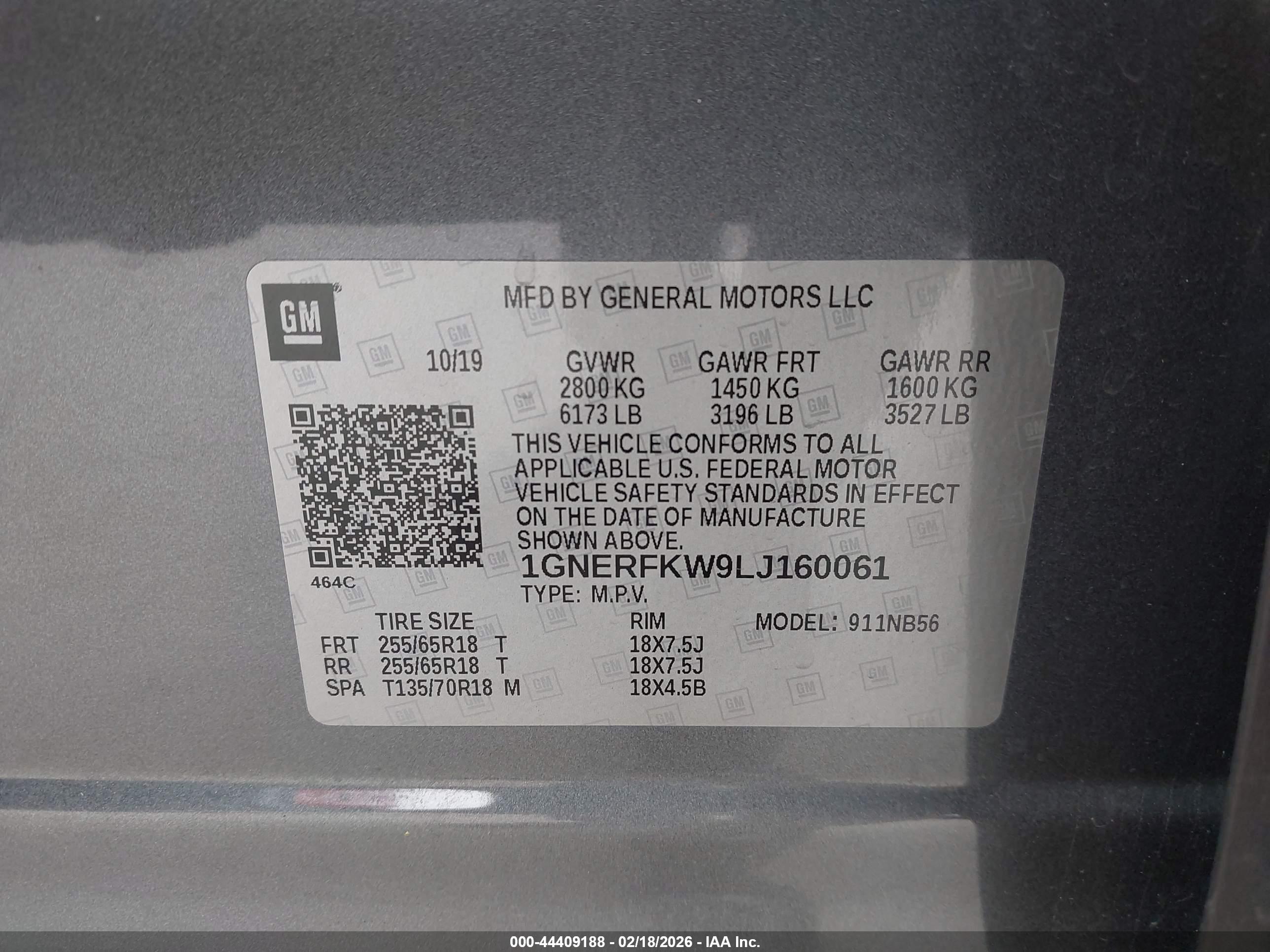 CHEVROLET TRAVERSE image 9