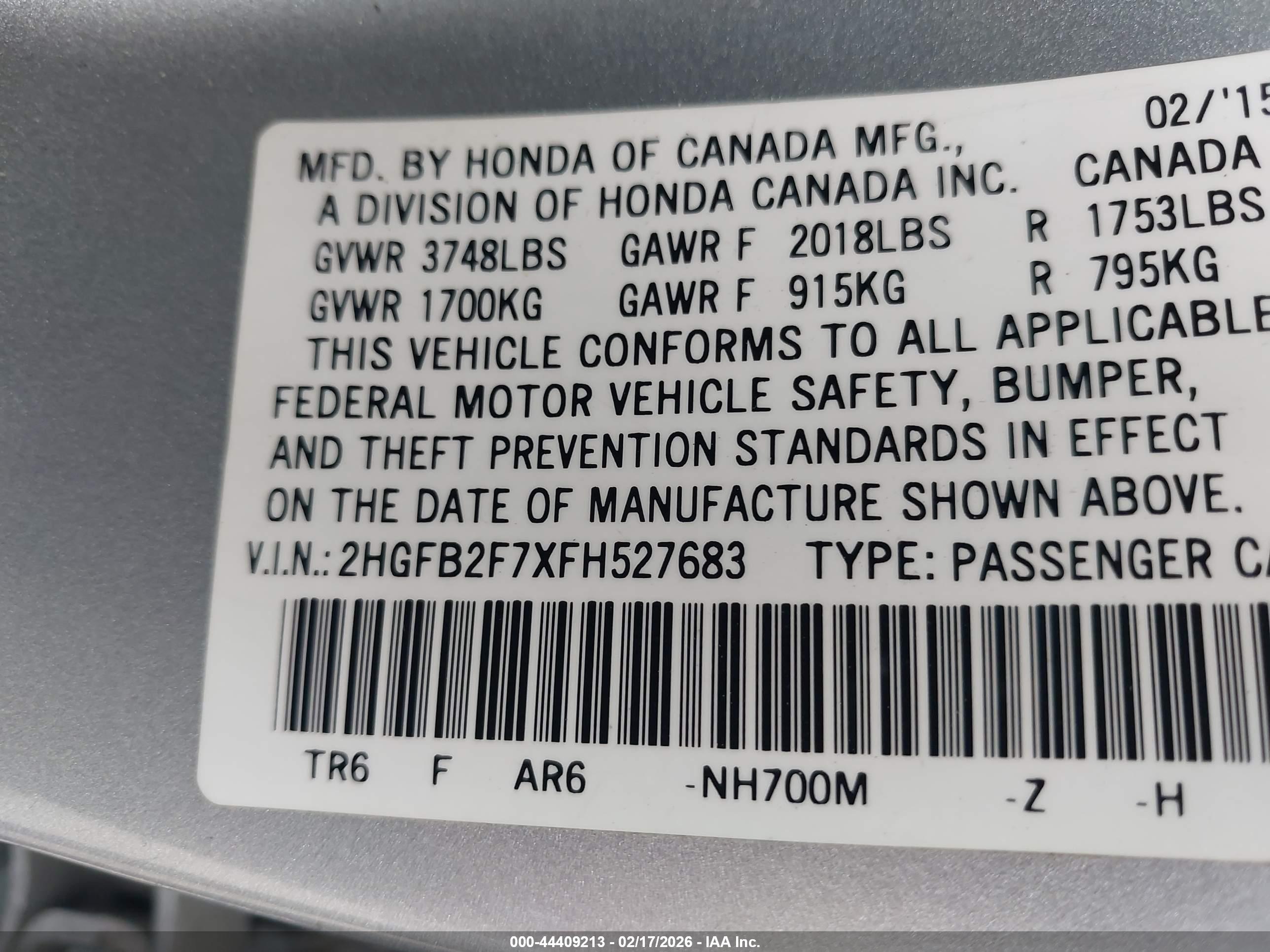 HONDA CIVIC image 9
