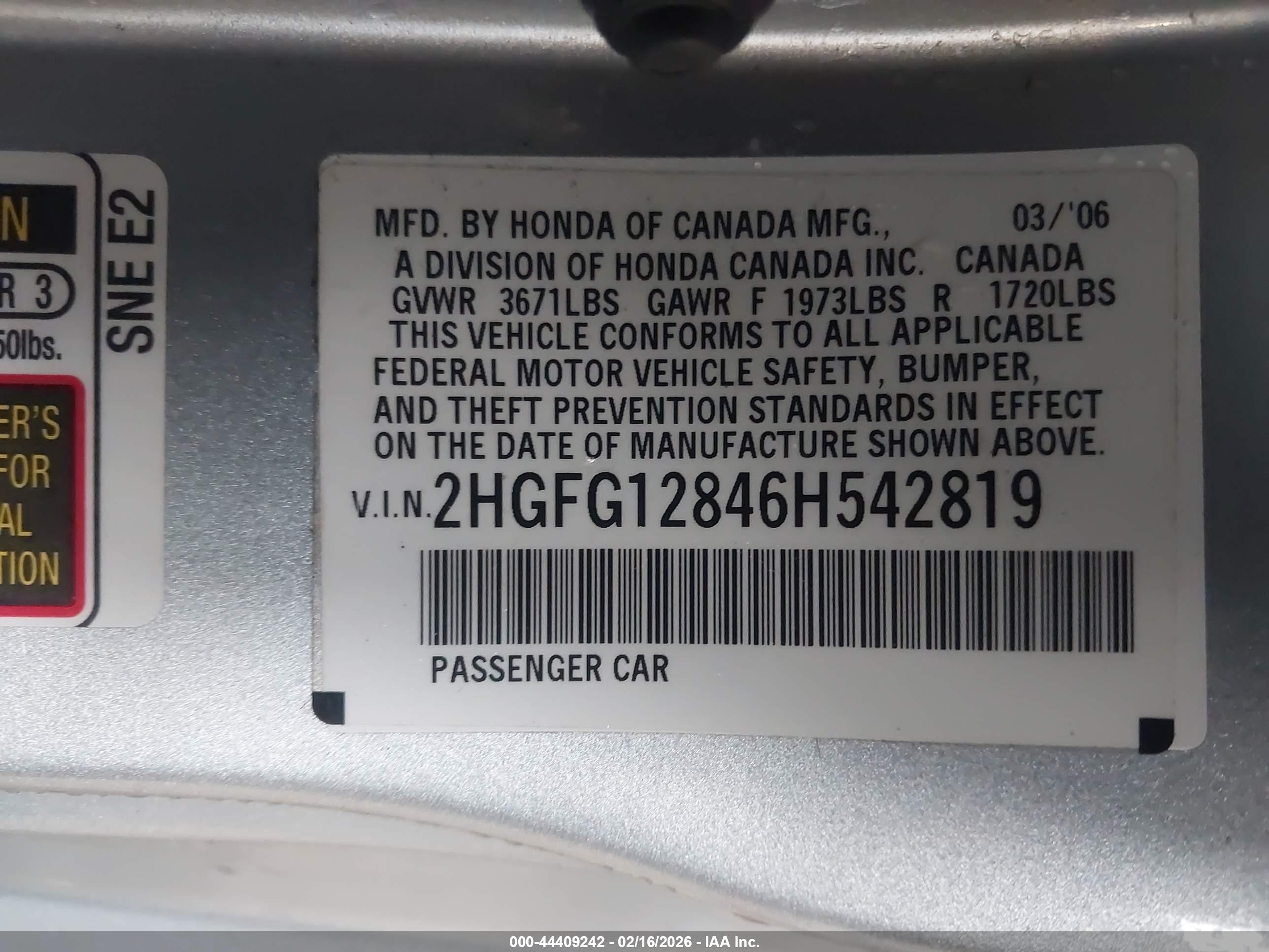HONDA CIVIC image 9