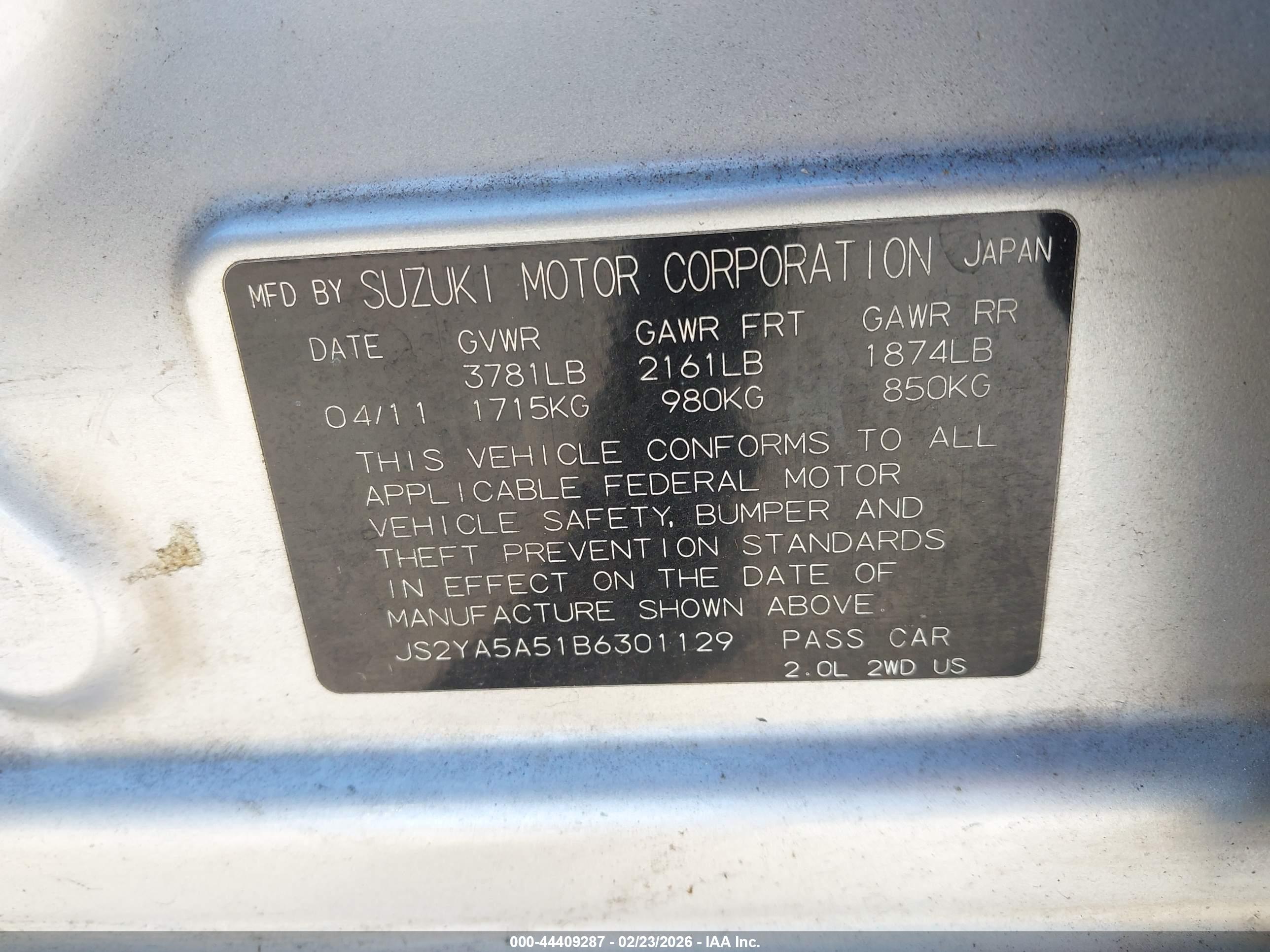 SUZUKI SX4 image 9