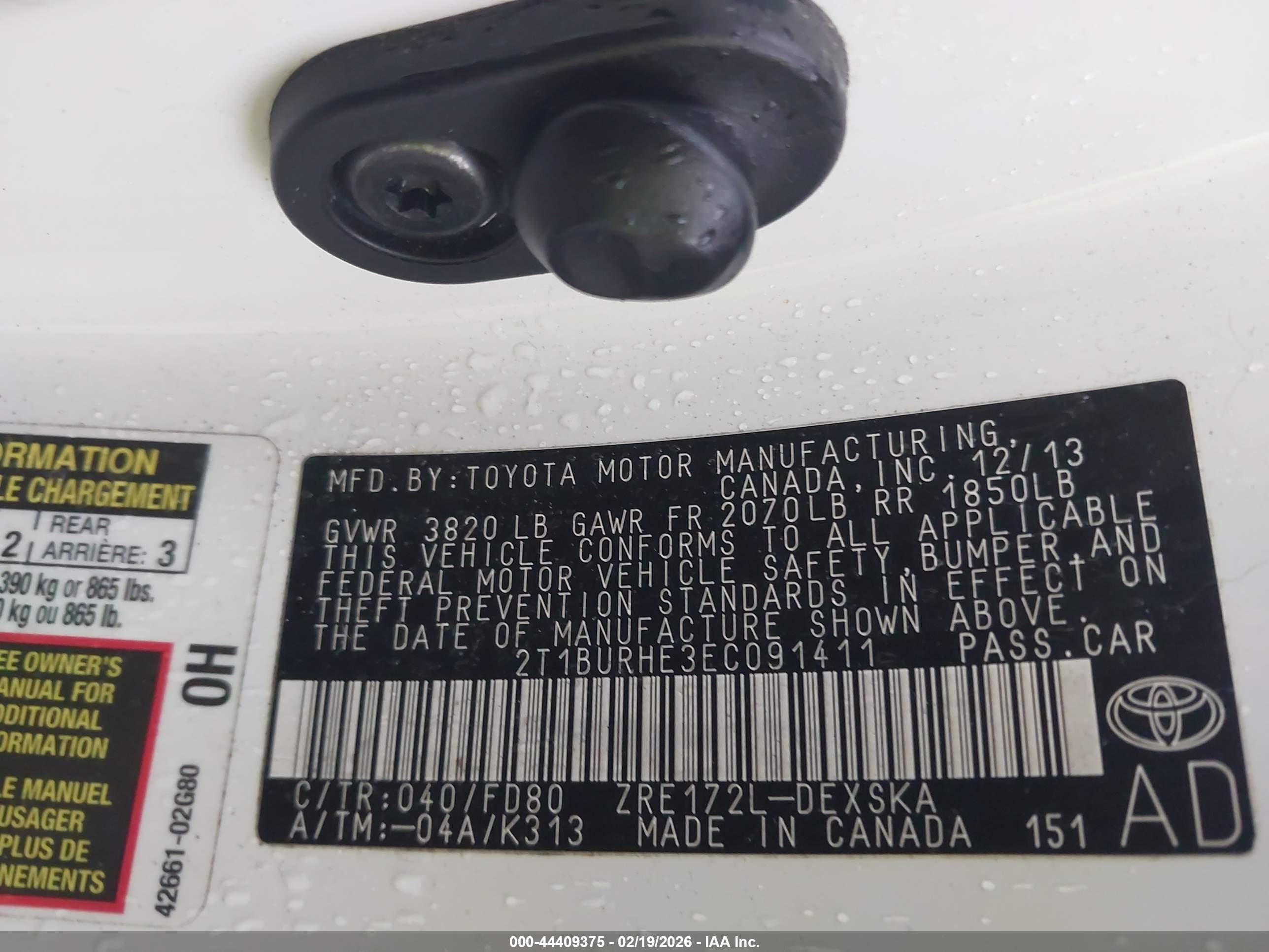 TOYOTA COROLLA image 9