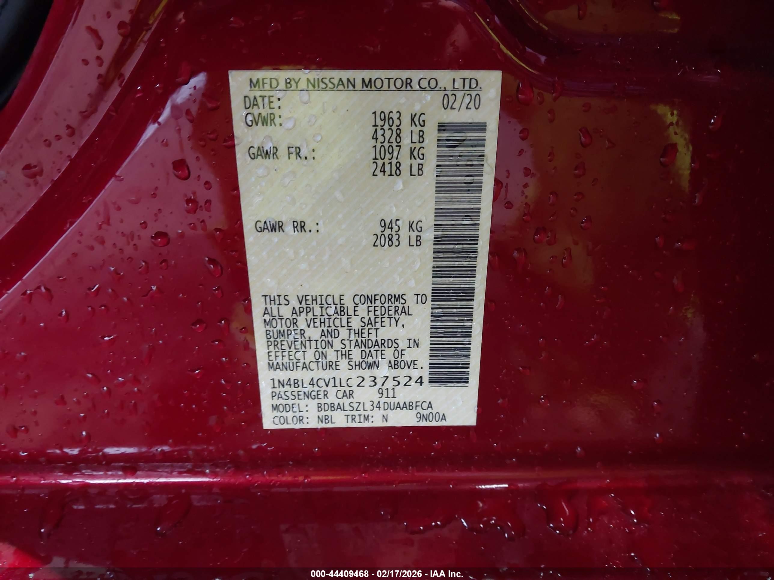 NISSAN ALTIMA image 9