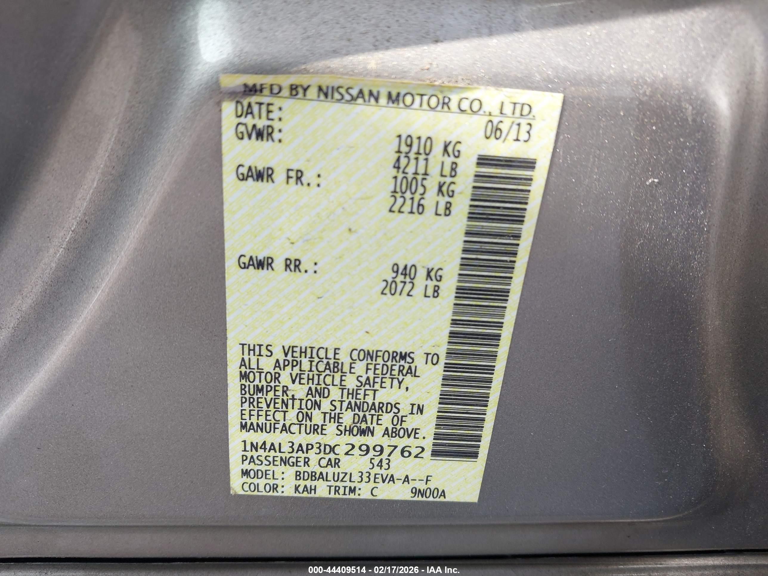 NISSAN ALTIMA image 9