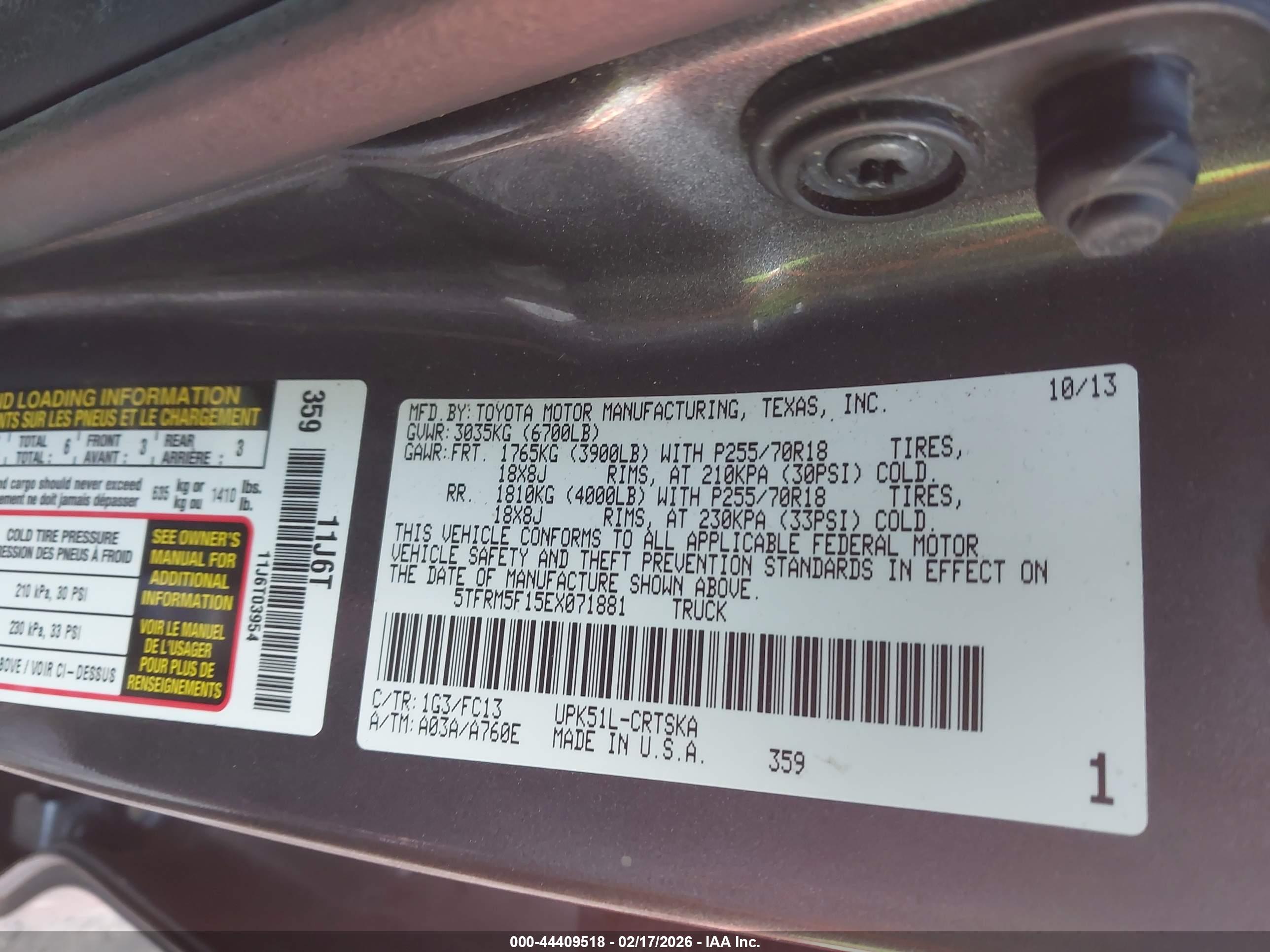 TOYOTA TUNDRA image 9