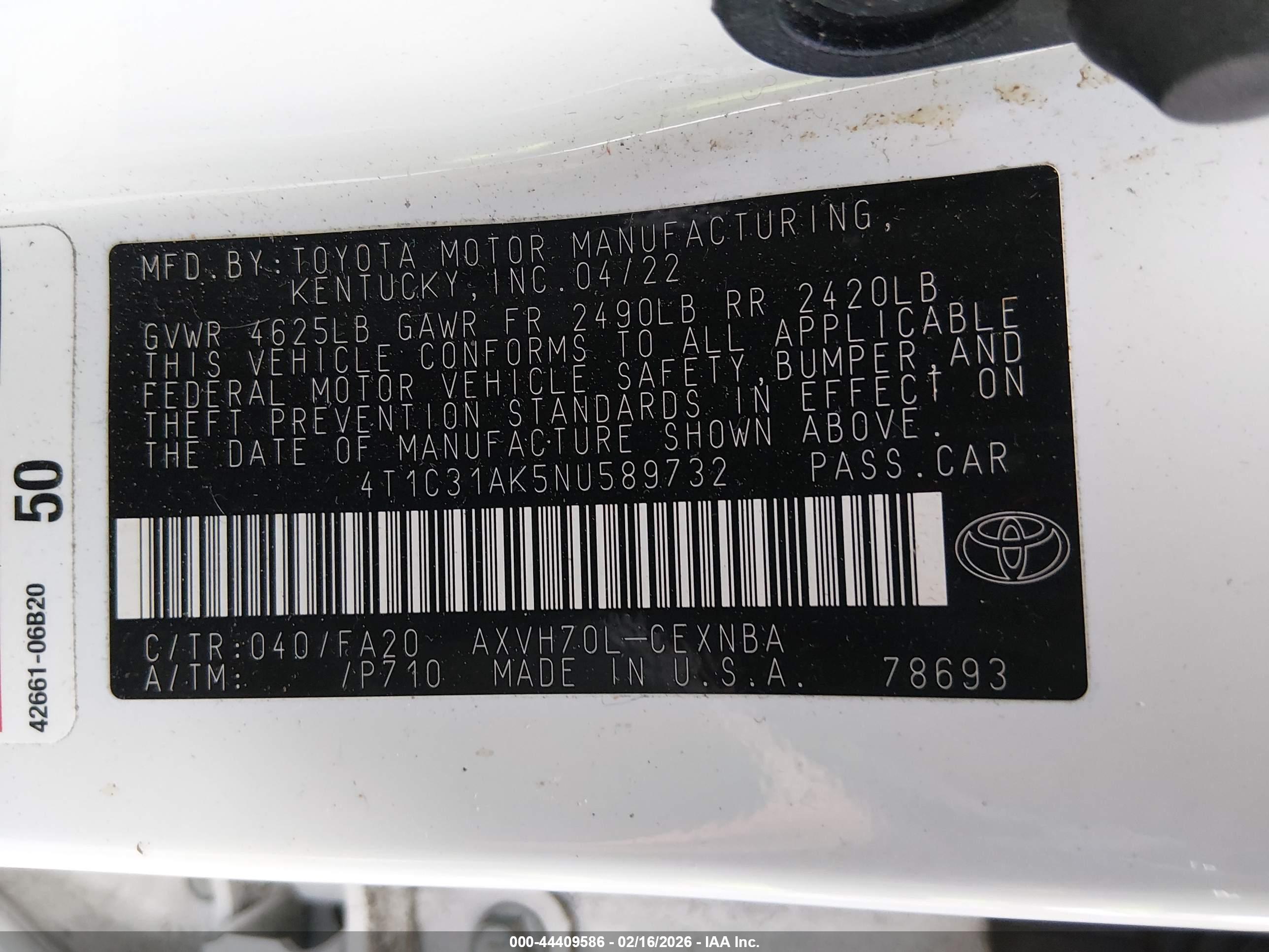 TOYOTA CAMRY image 9