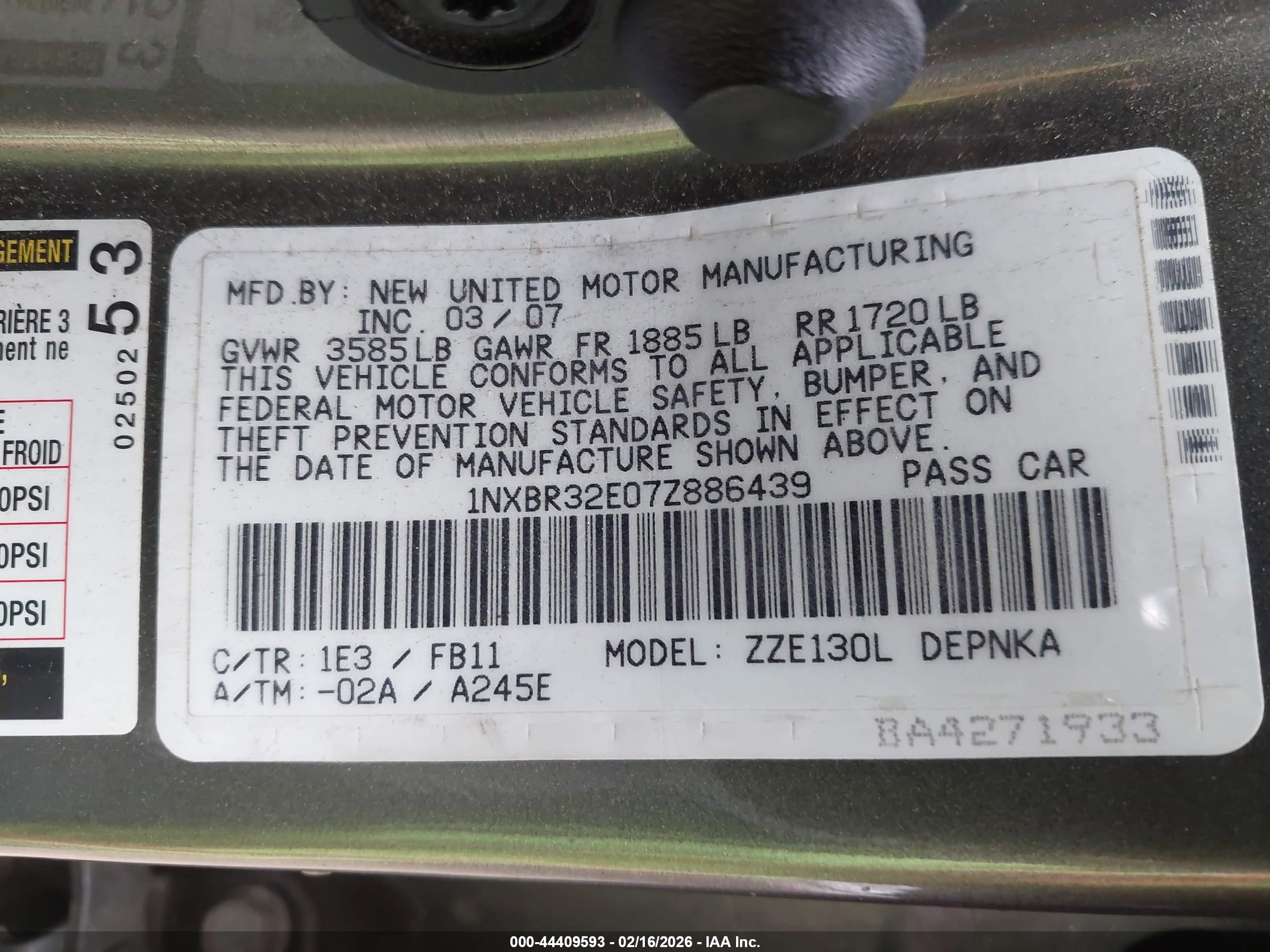 TOYOTA COROLLA image 9