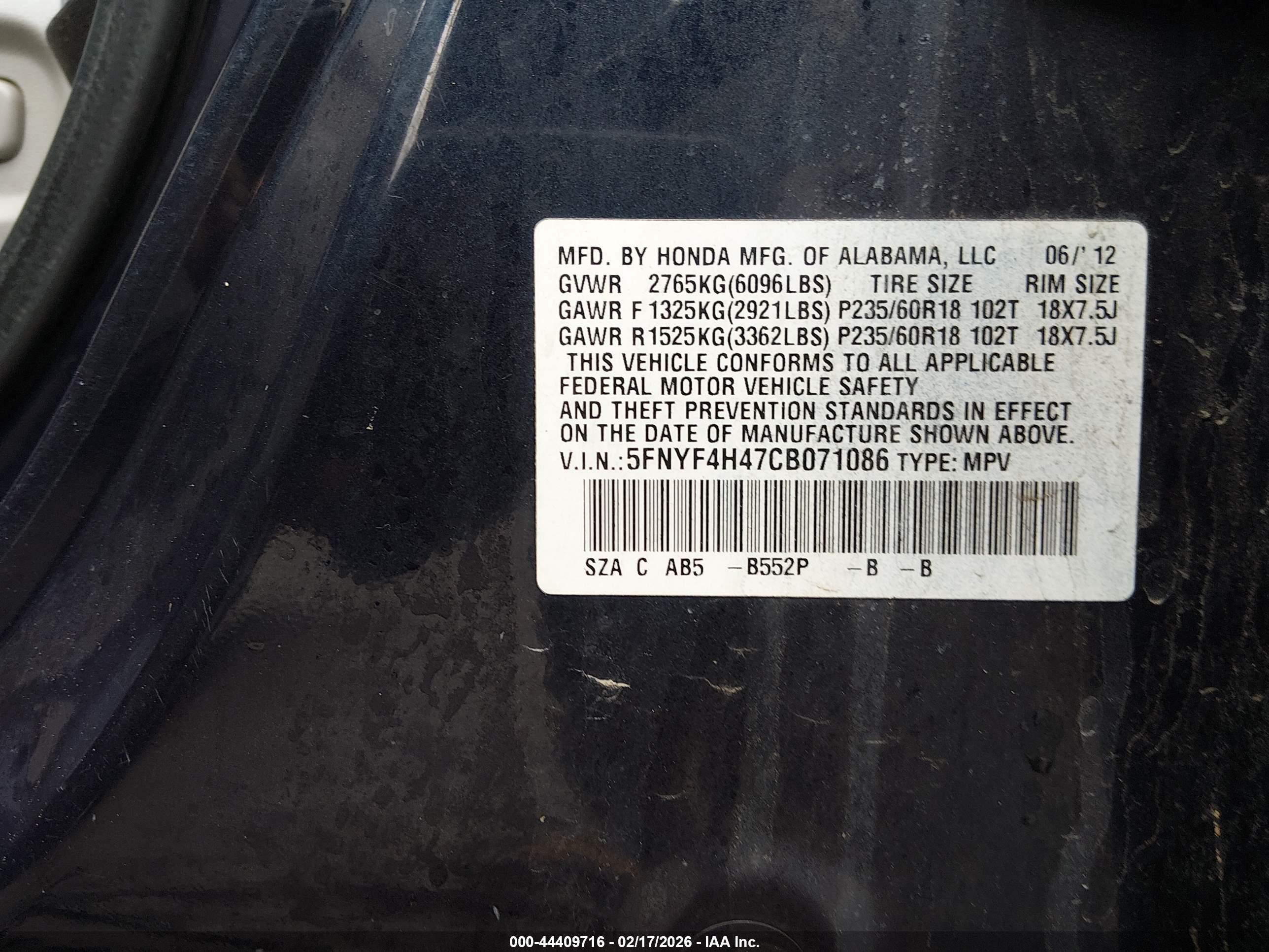 HONDA PILOT image 9