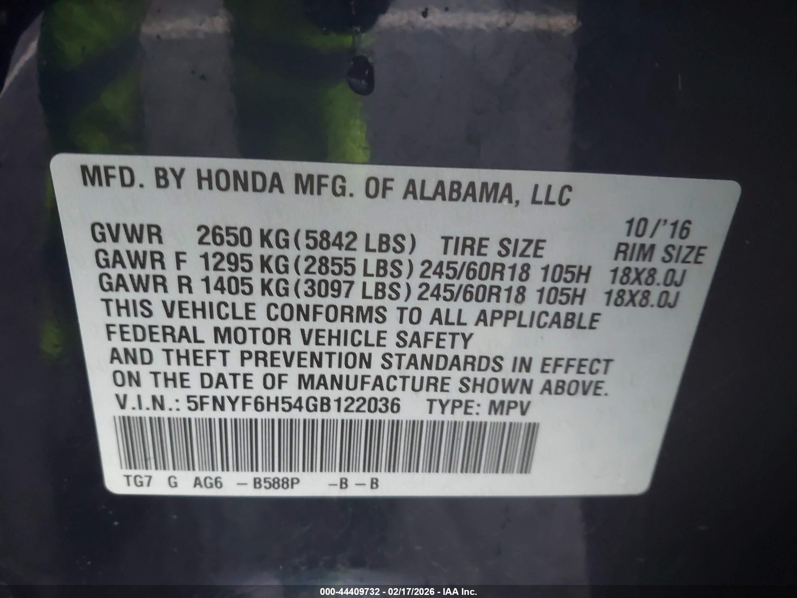 HONDA PILOT image 9