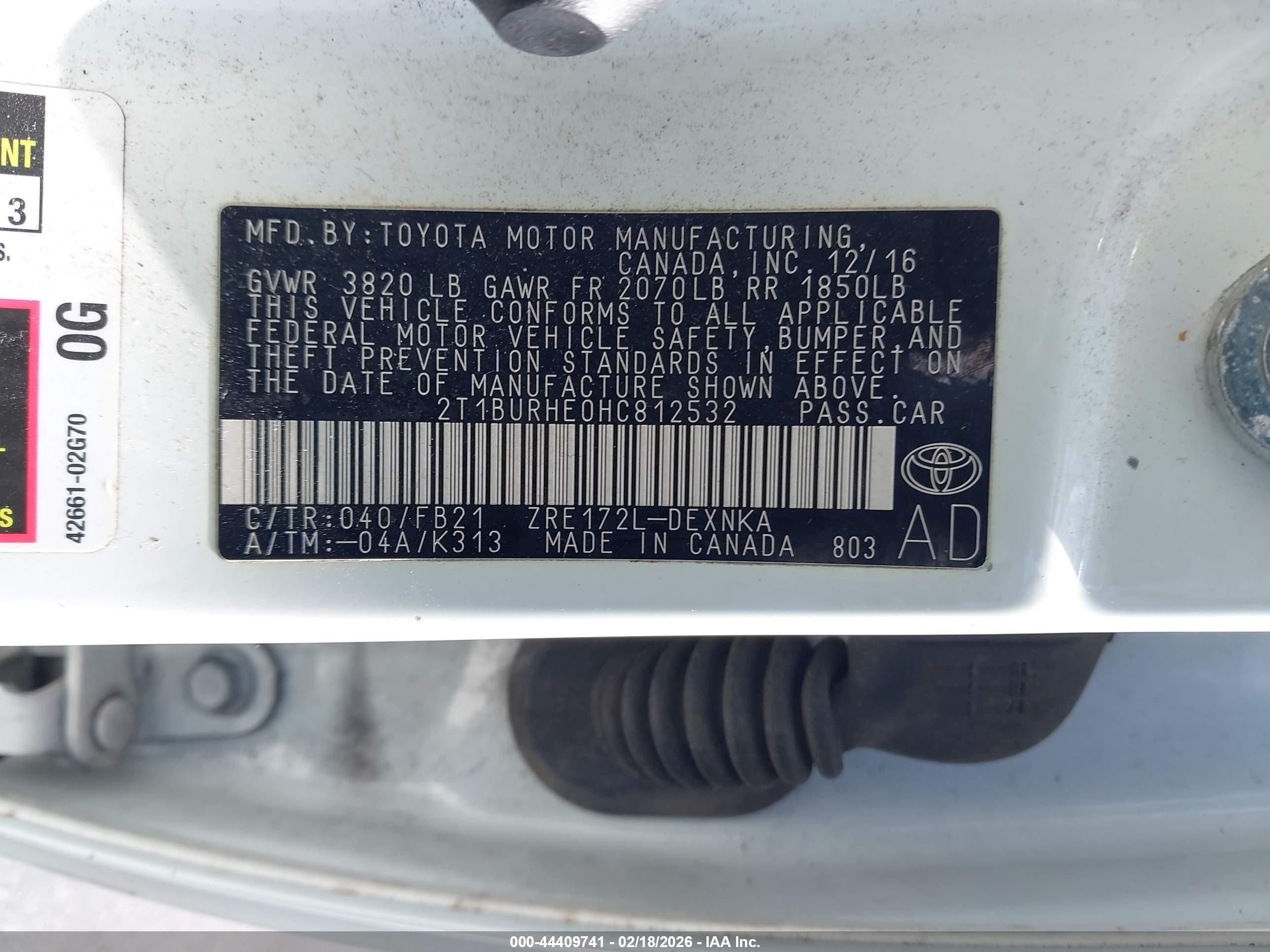 TOYOTA COROLLA image 9