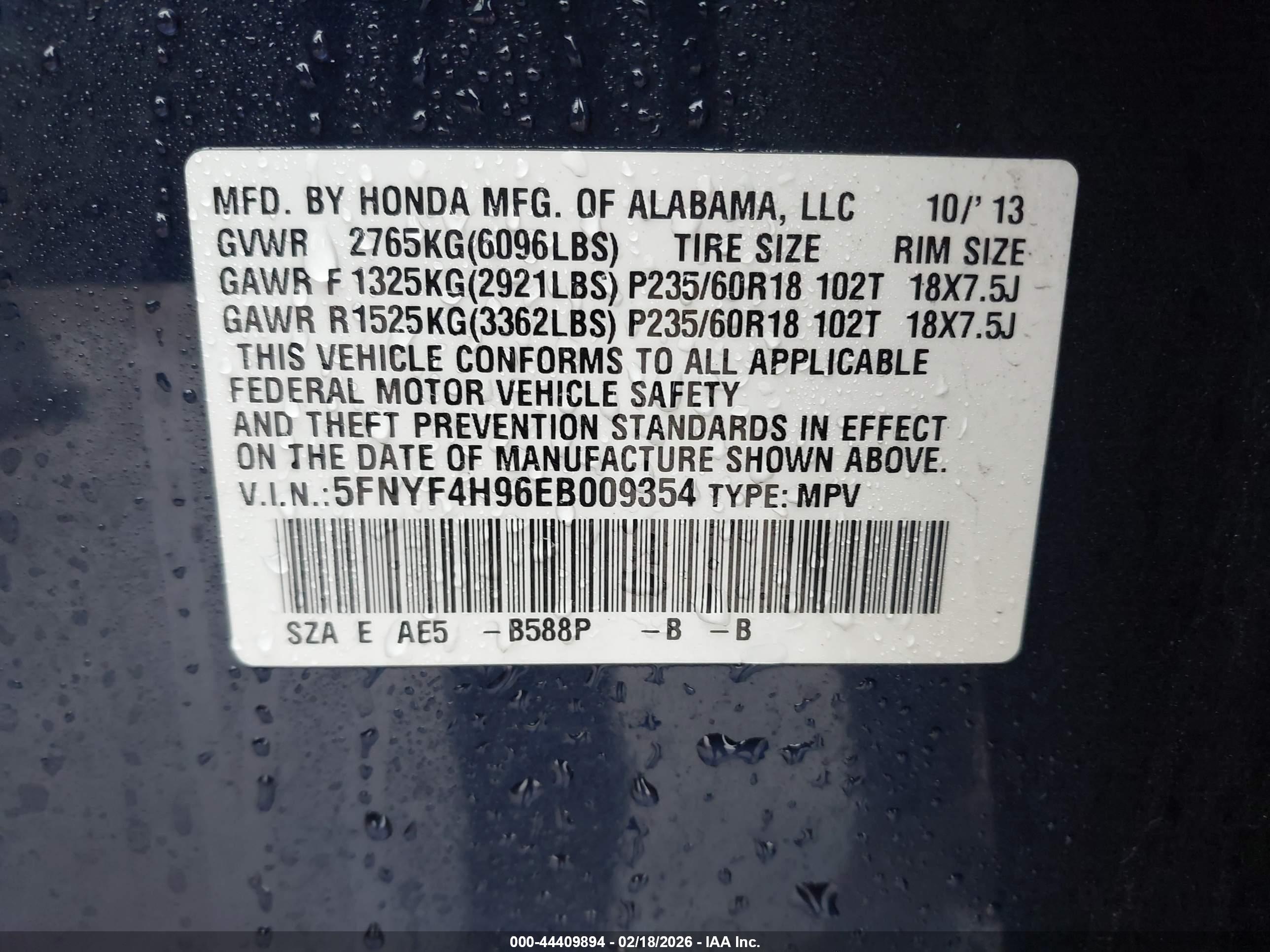 HONDA PILOT image 9