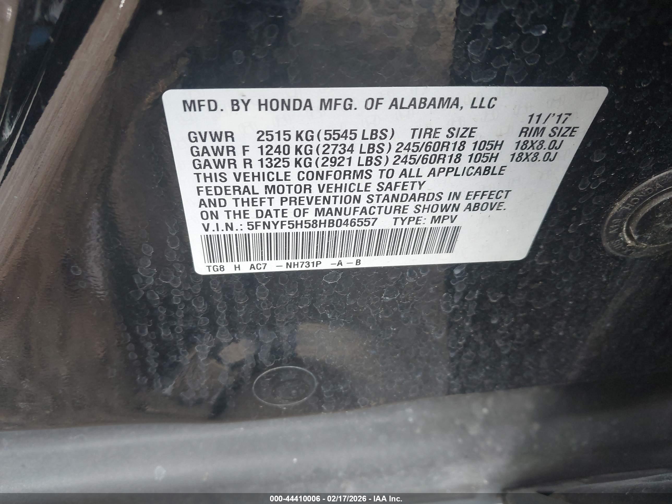 HONDA PILOT image 9
