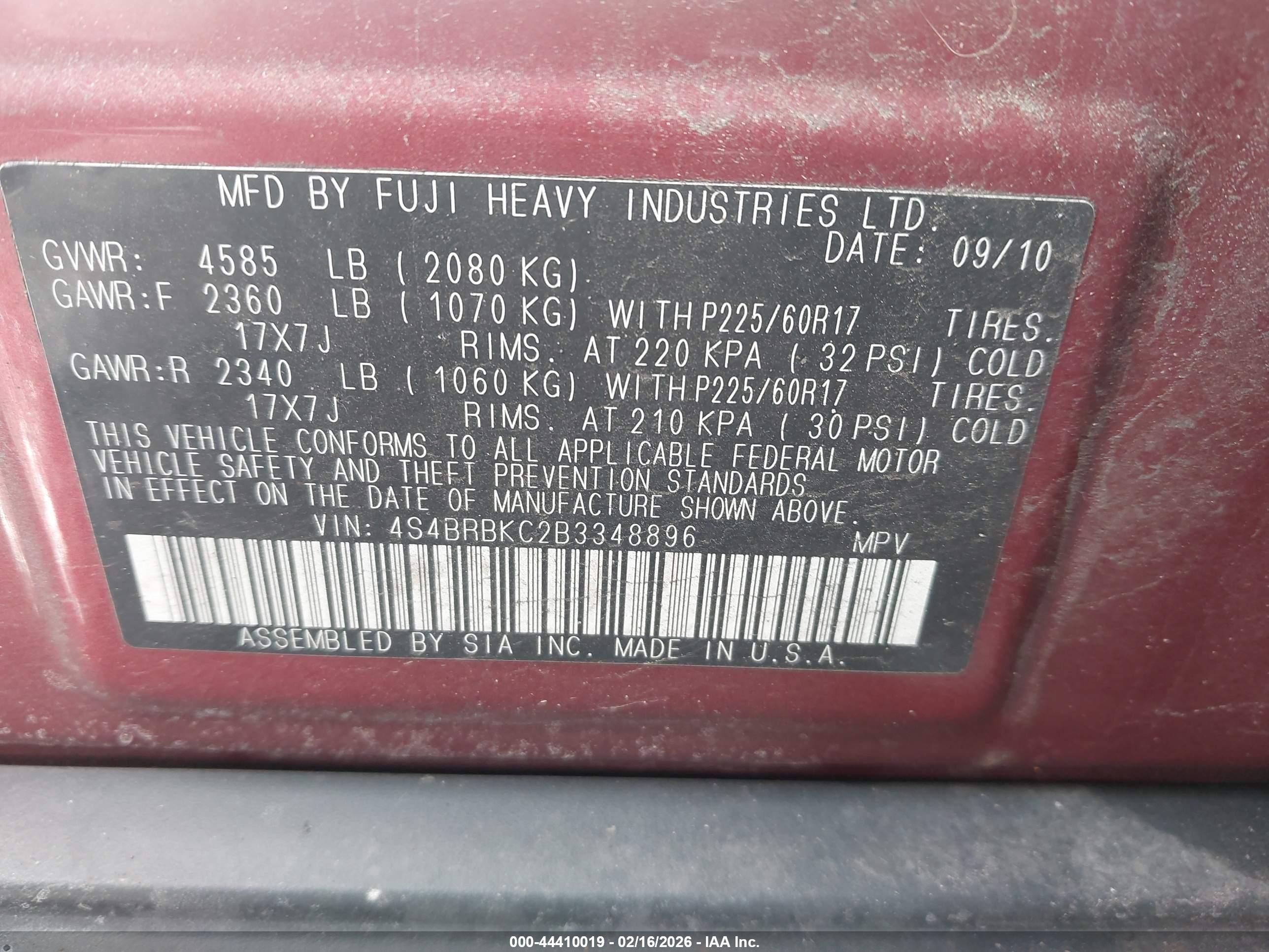 SUBARU OUTBACK image 9