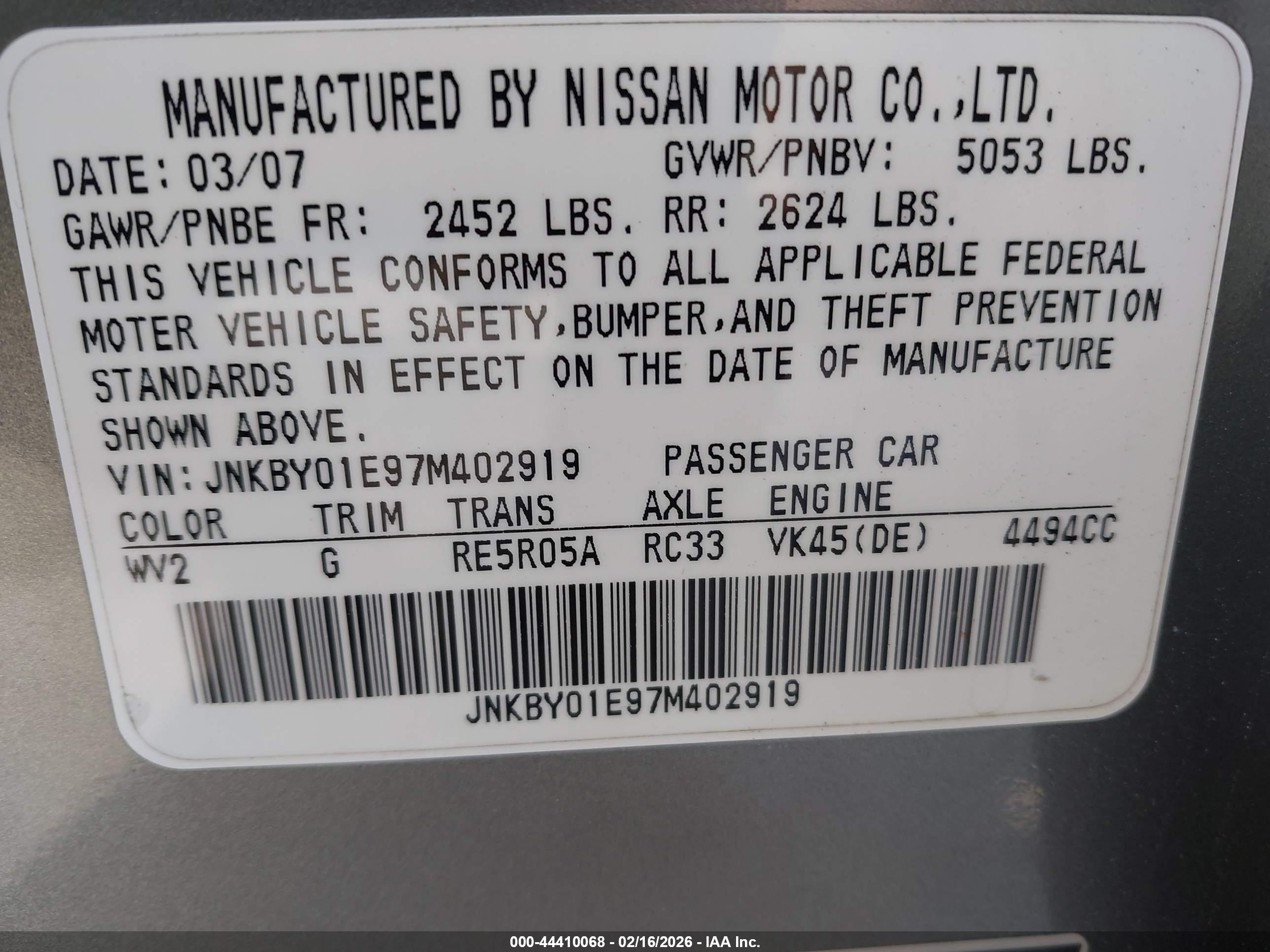 INFINITI M45 image 9
