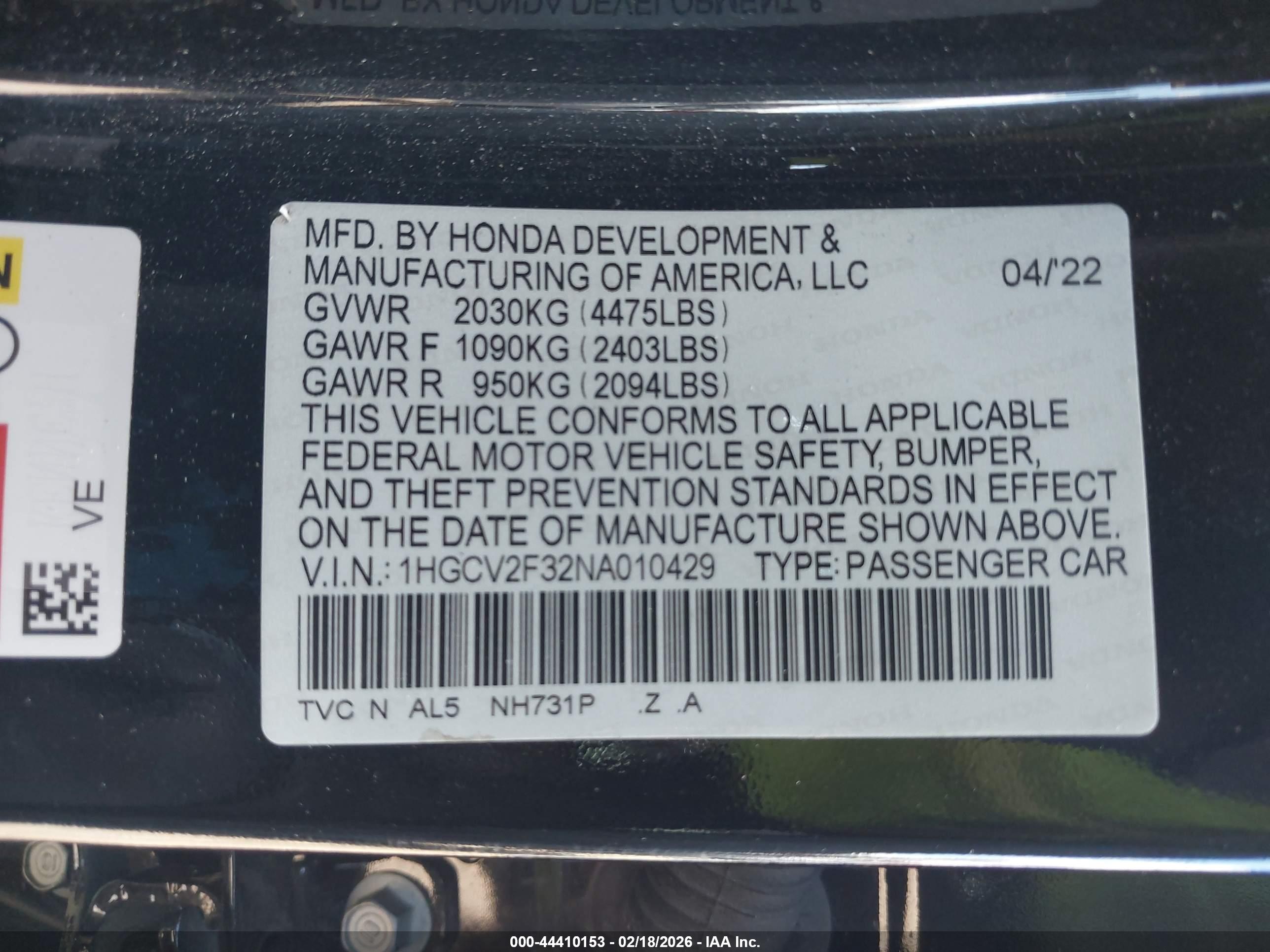 HONDA ACCORD image 9
