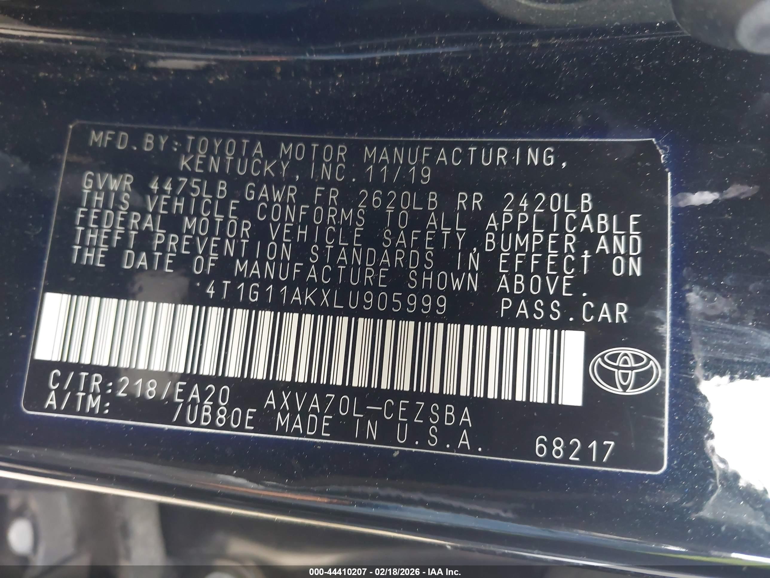 TOYOTA CAMRY image 9