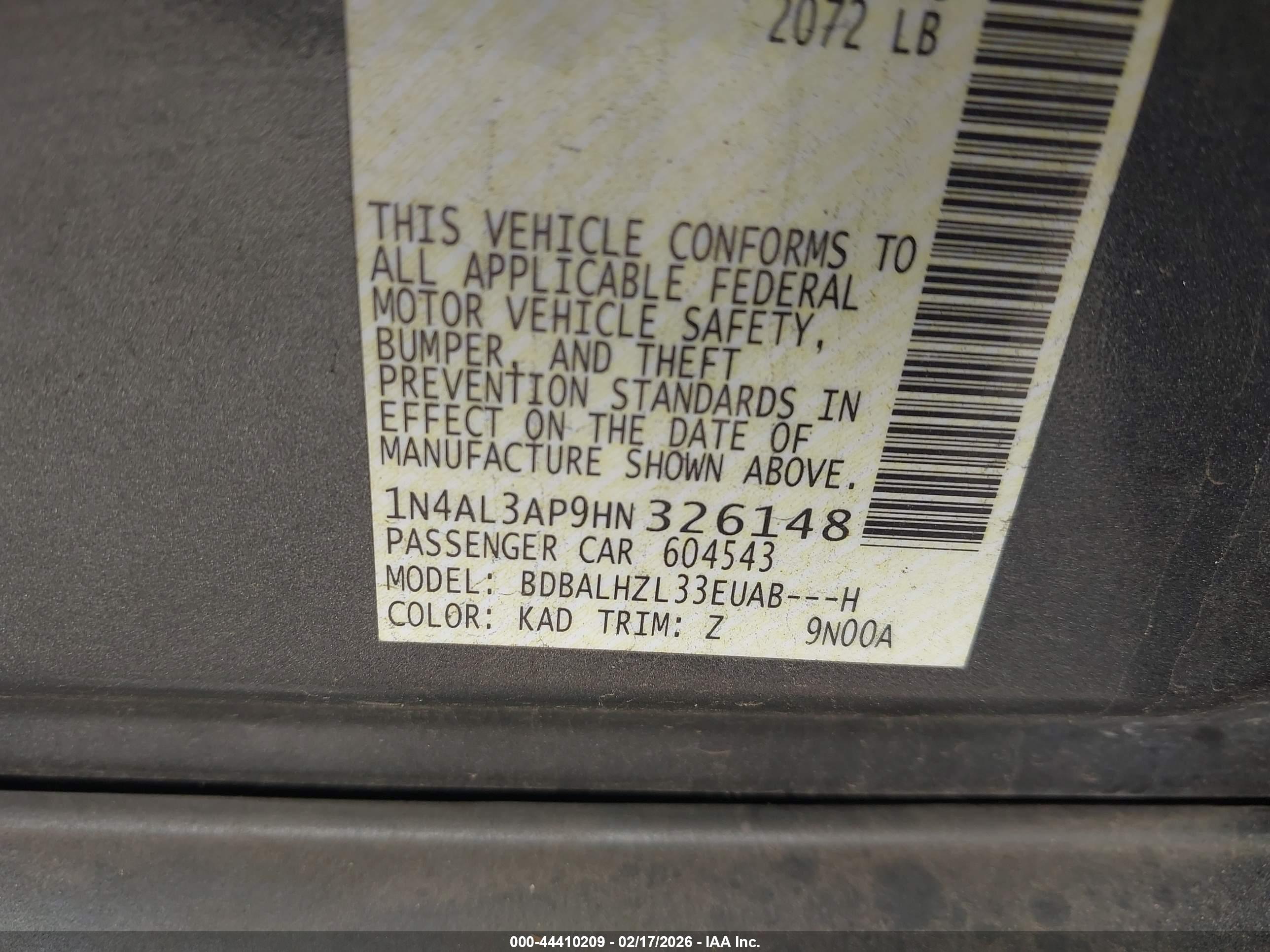 NISSAN ALTIMA image 9