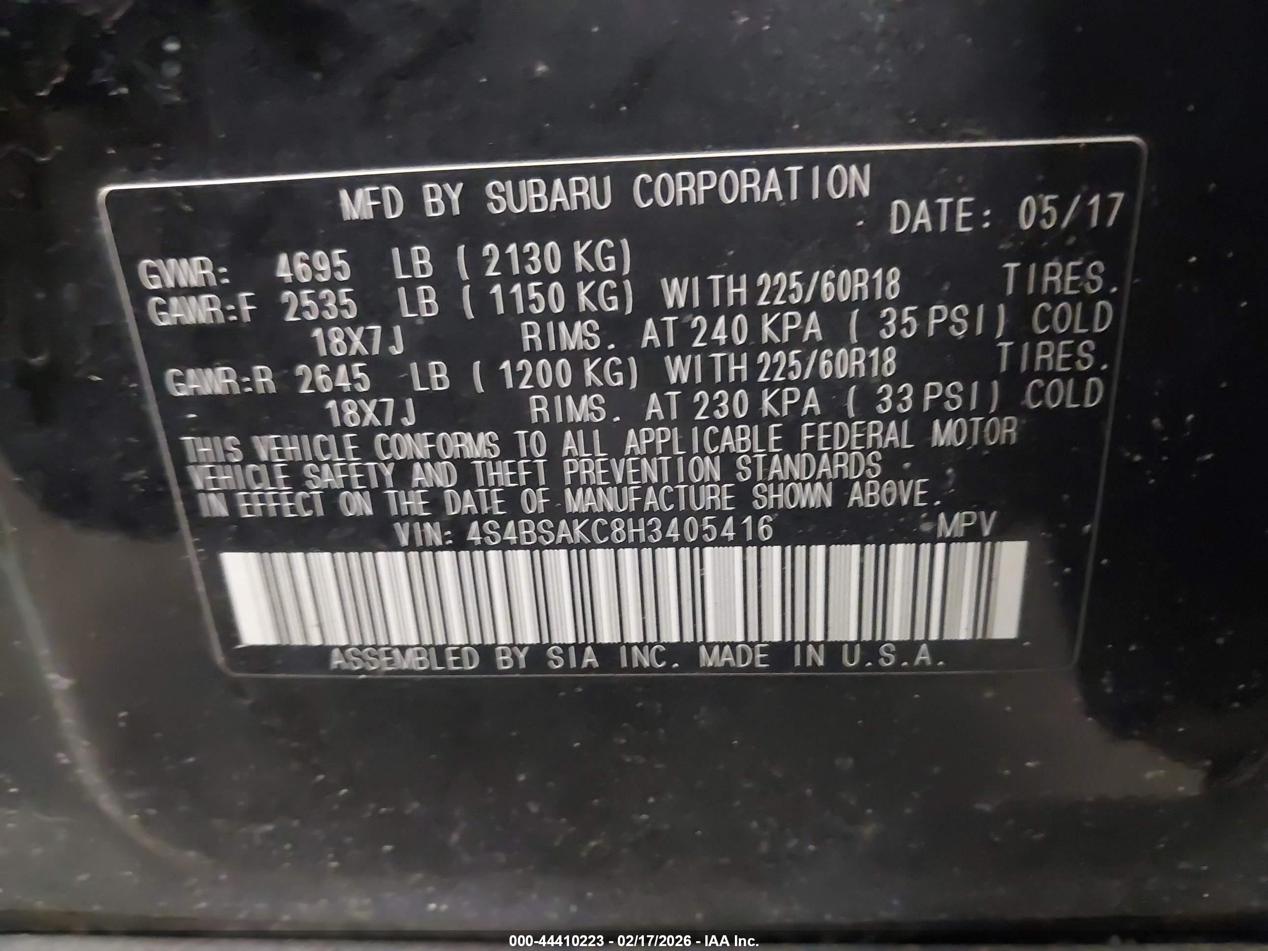 SUBARU OUTBACK image 9