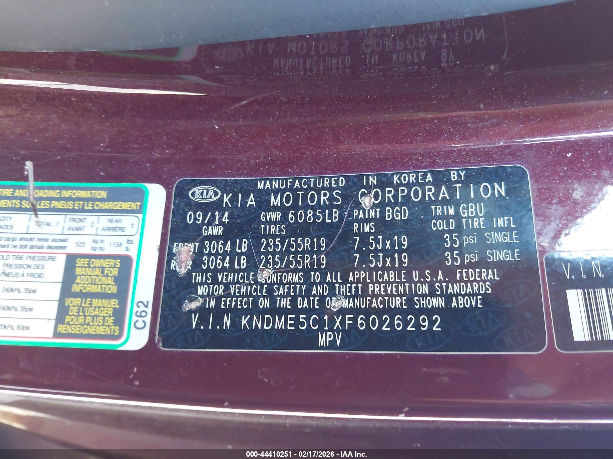 KIA SEDONA image 9