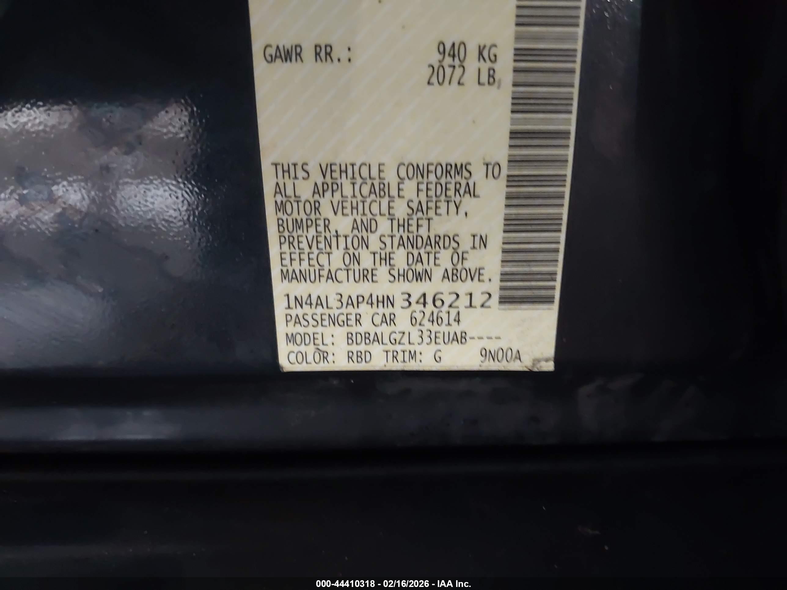 NISSAN ALTIMA image 9