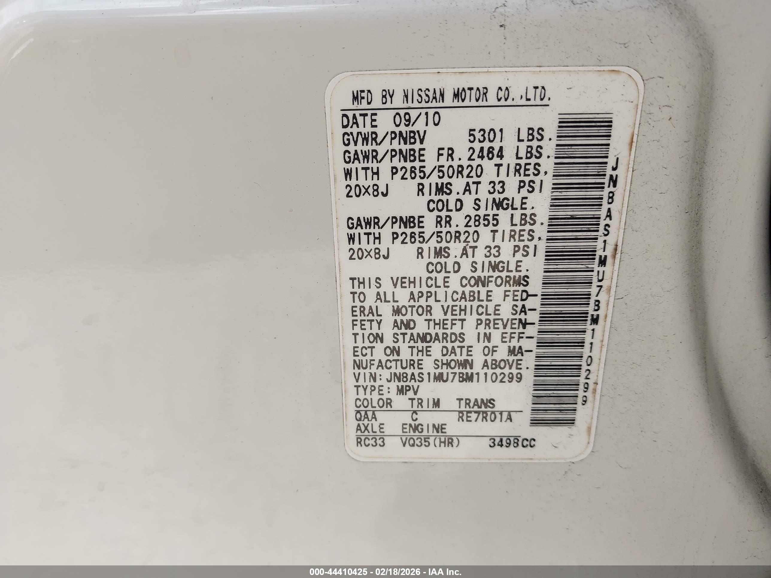 INFINITI FX35 image 9