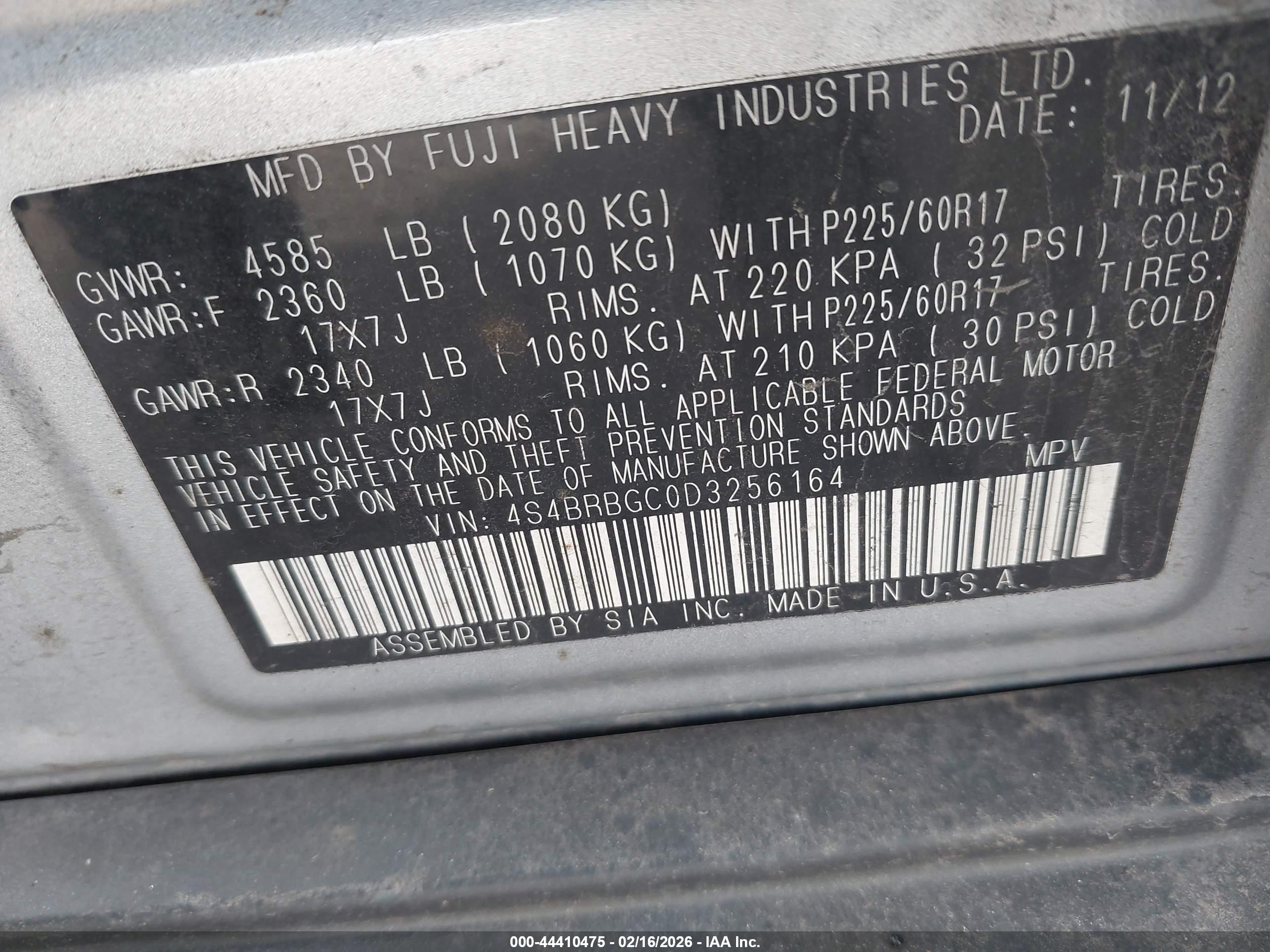 SUBARU OUTBACK image 9