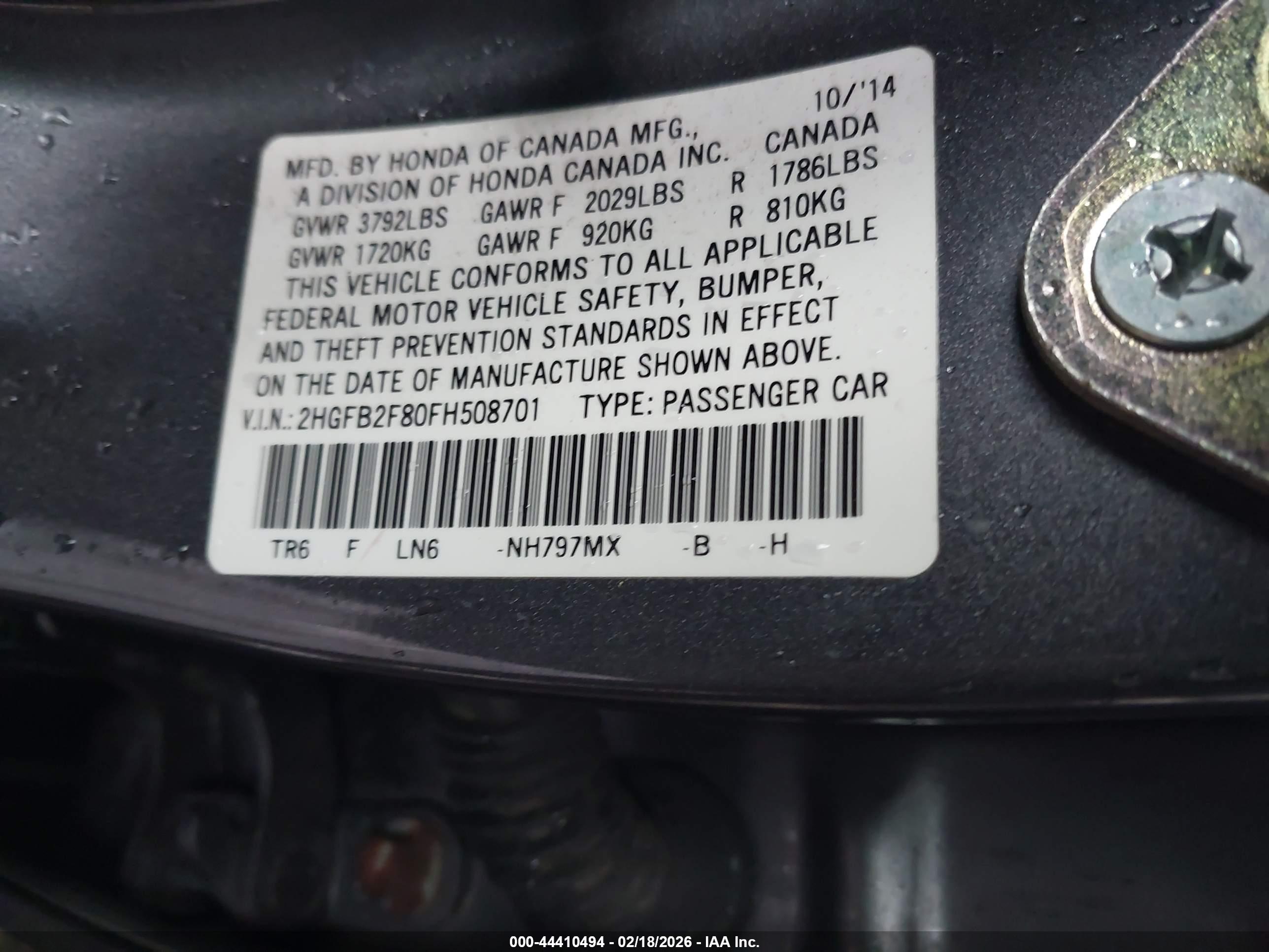 HONDA CIVIC image 9