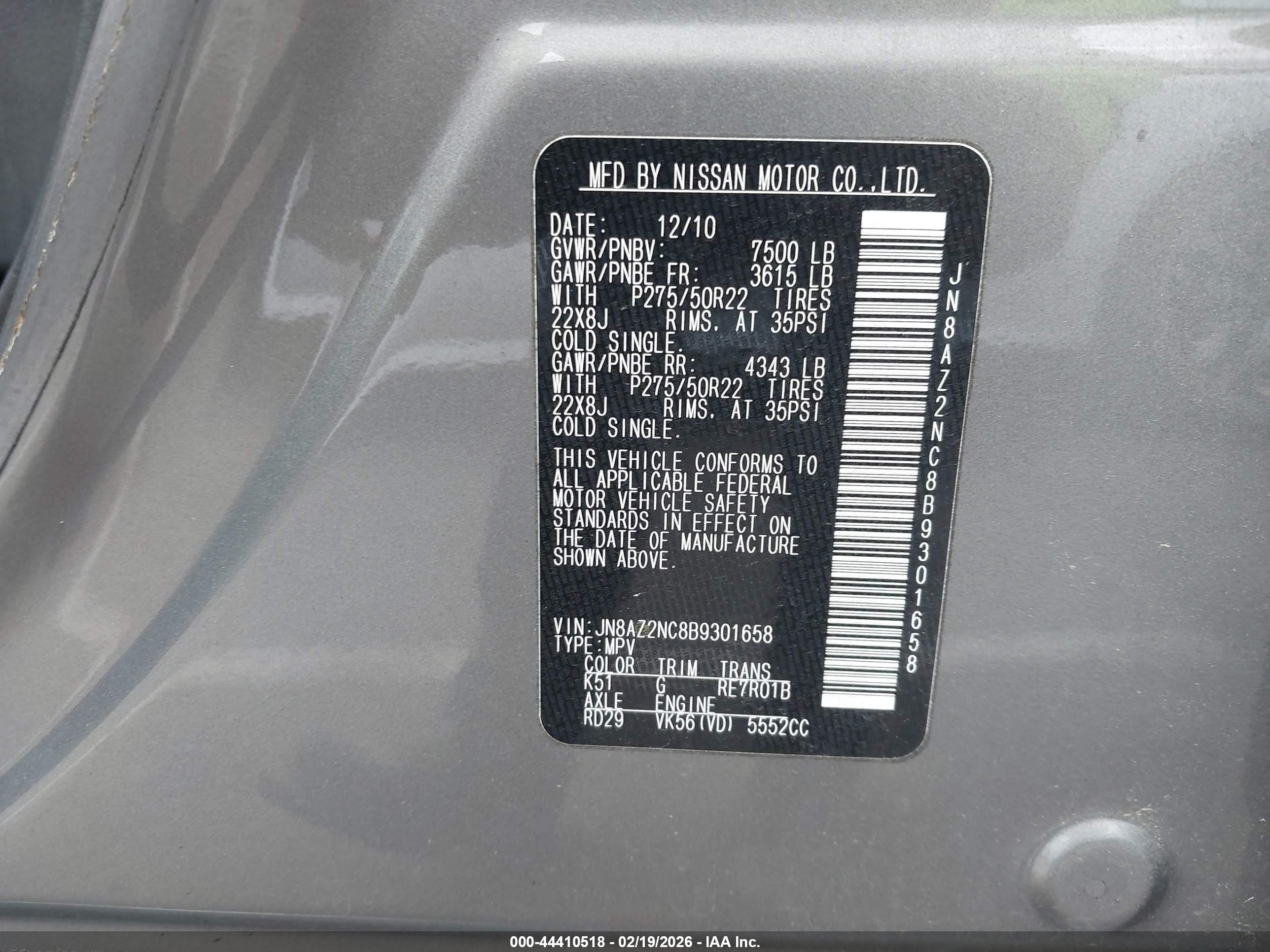 INFINITI QX56 image 9