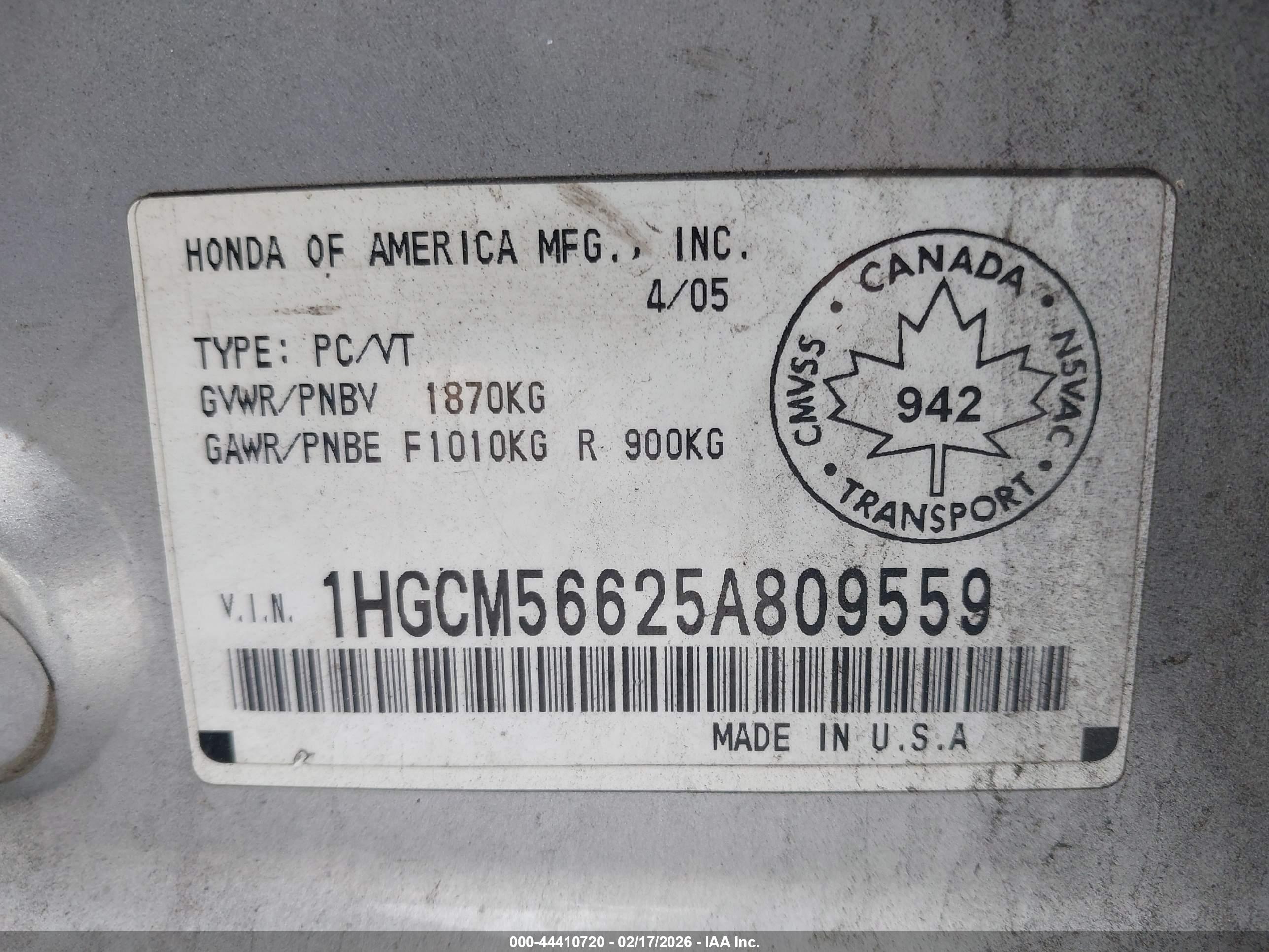 HONDA ACCORD image 9