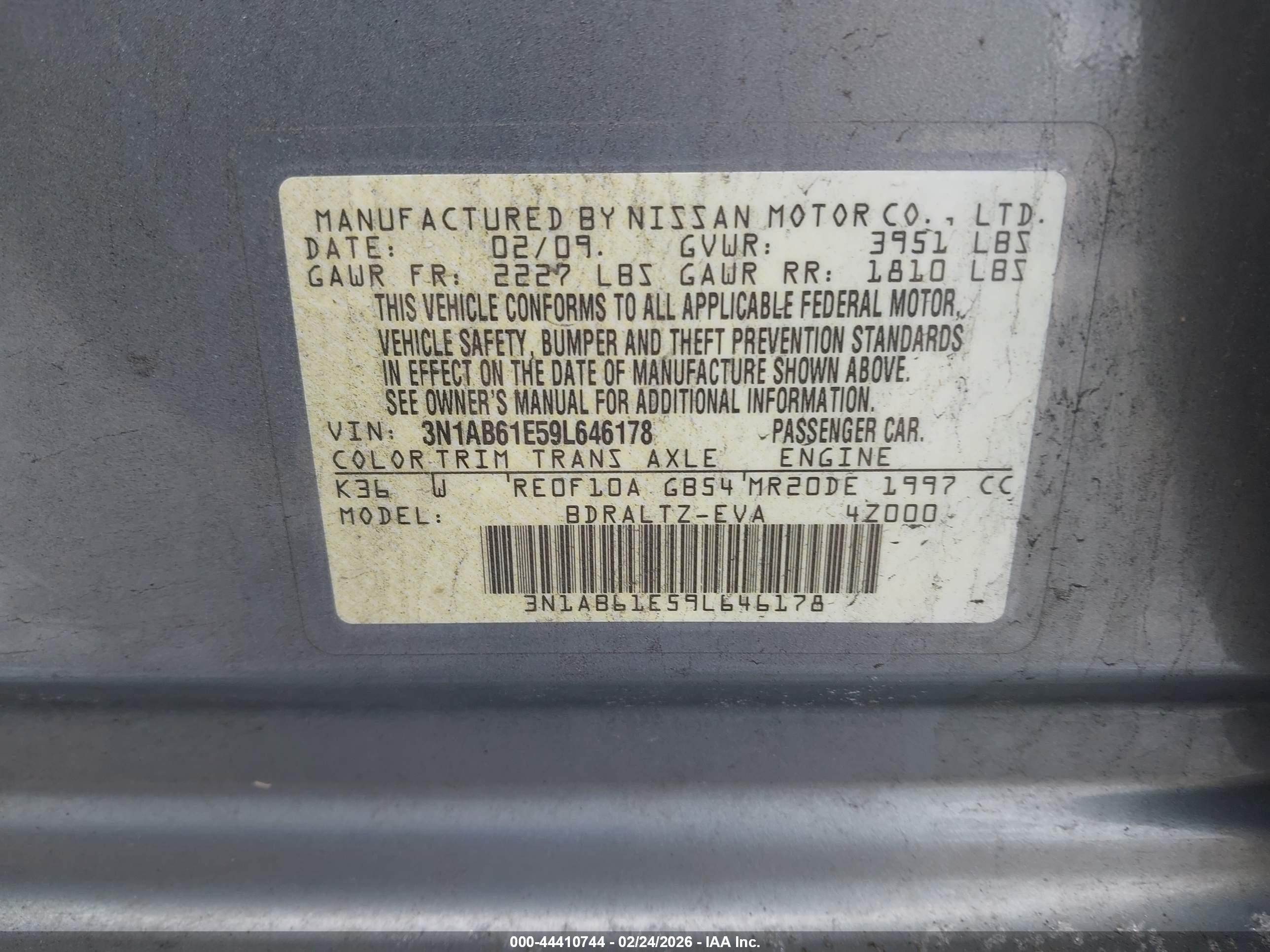 NISSAN SENTRA image 9