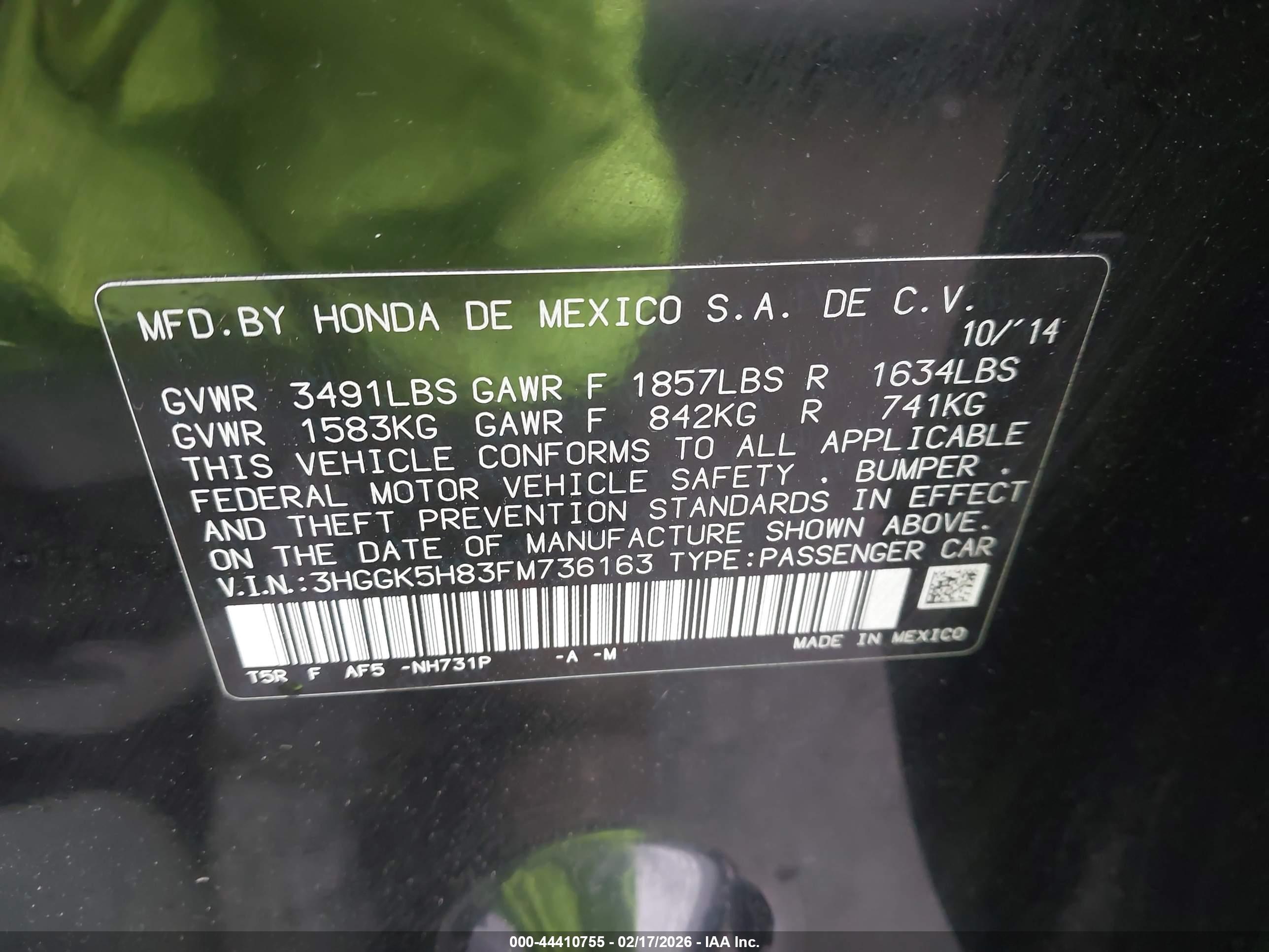 HONDA FIT image 9