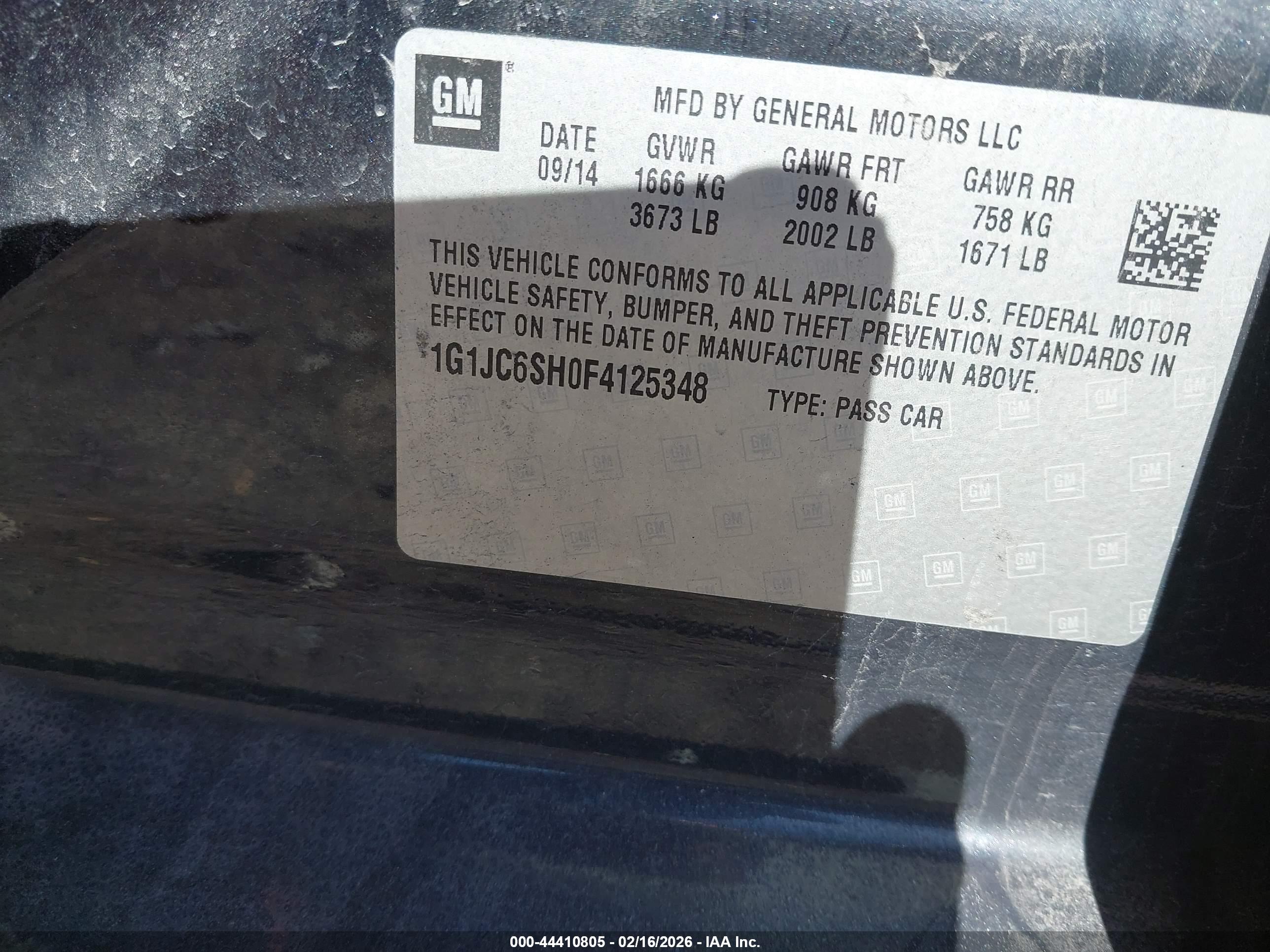 CHEVROLET SONIC image 9