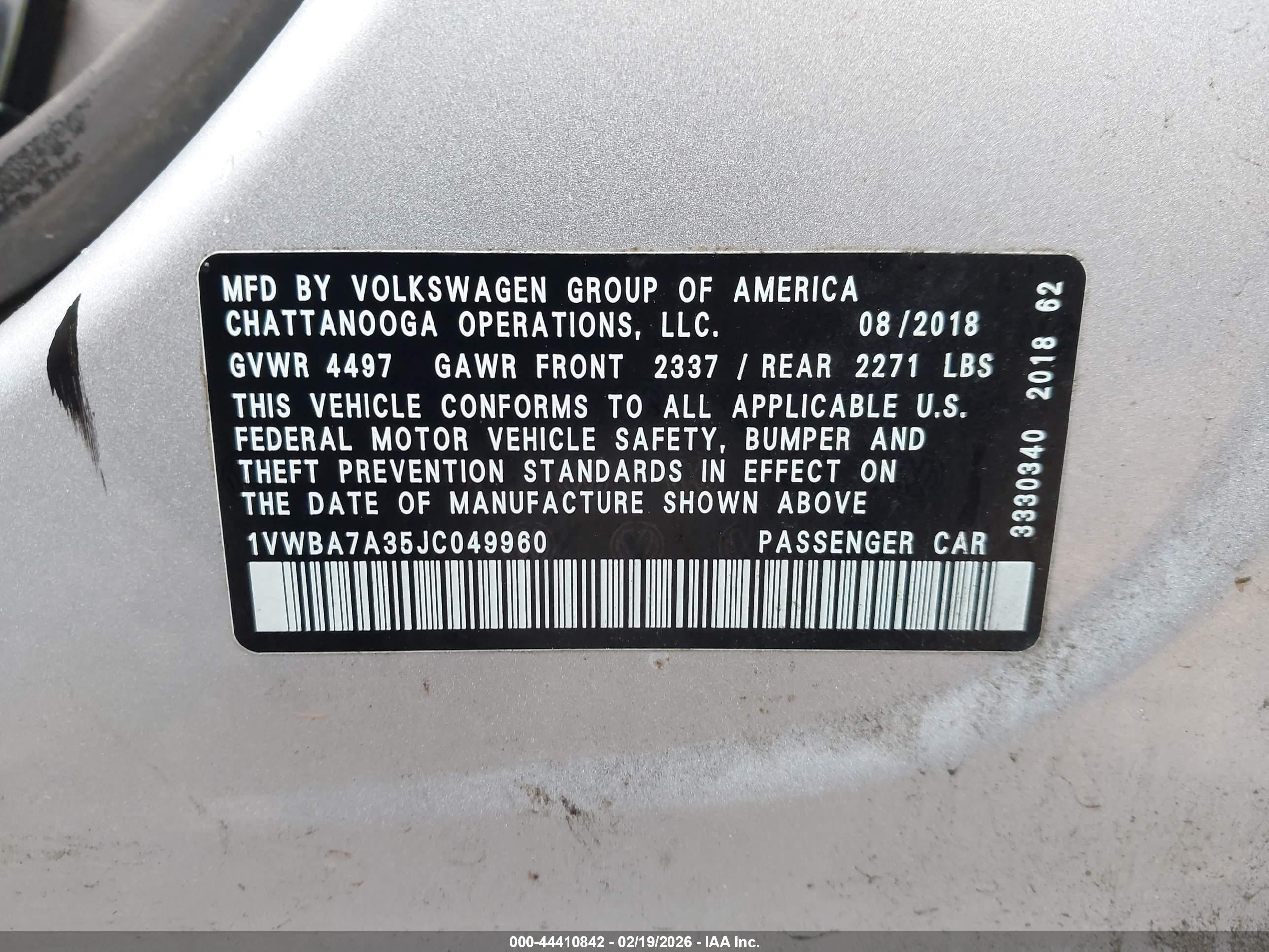 VOLKSWAGEN PASSAT image 9