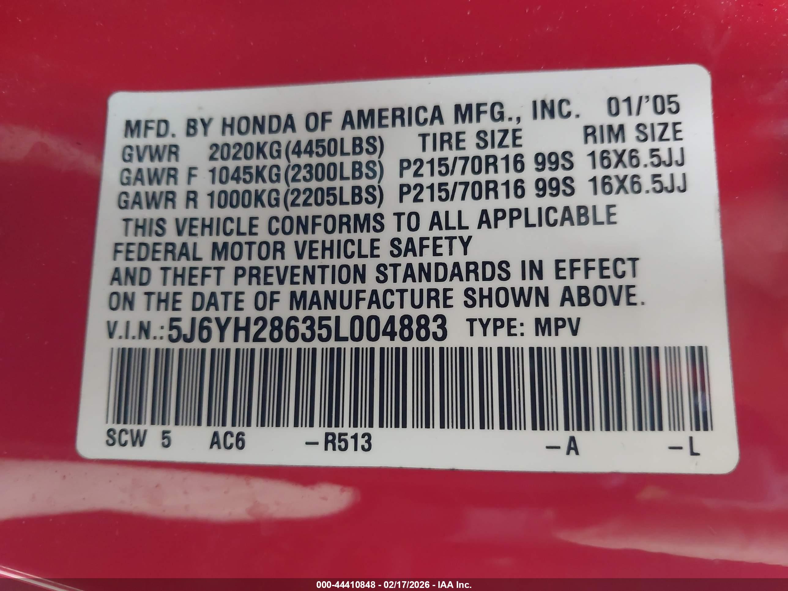HONDA ELEMENT image 9