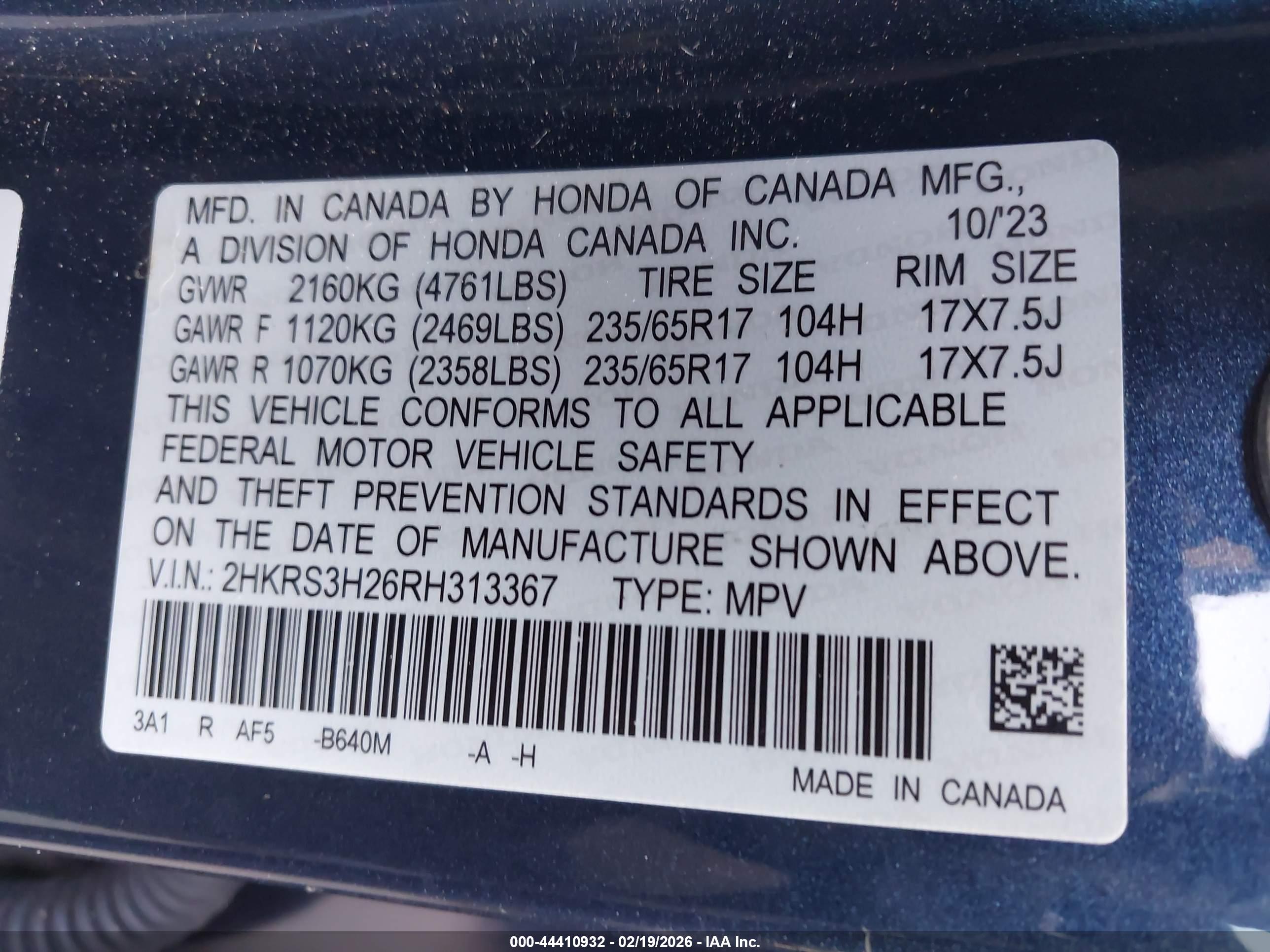 HONDA CR-V image 9