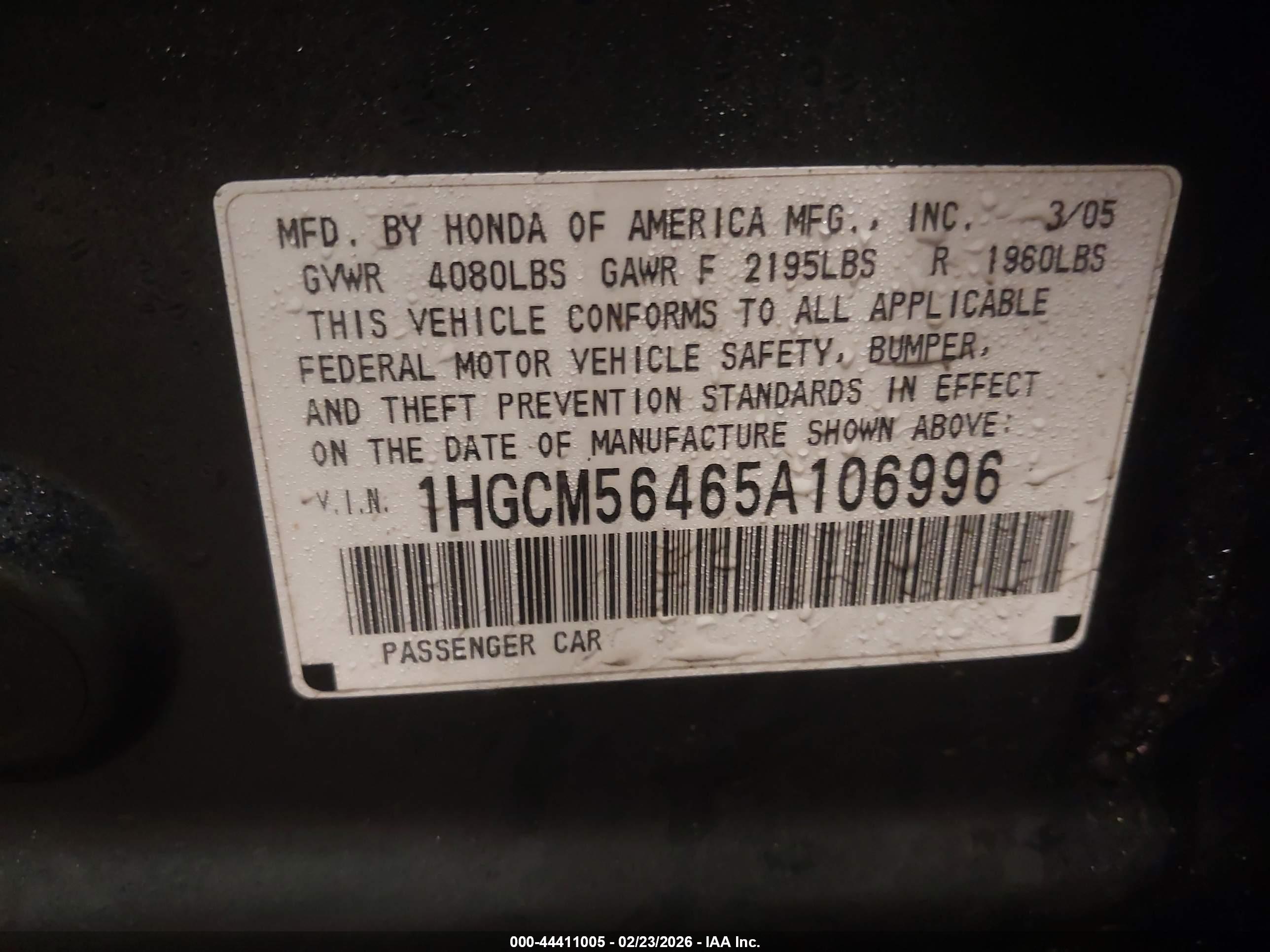 HONDA ACCORD image 9